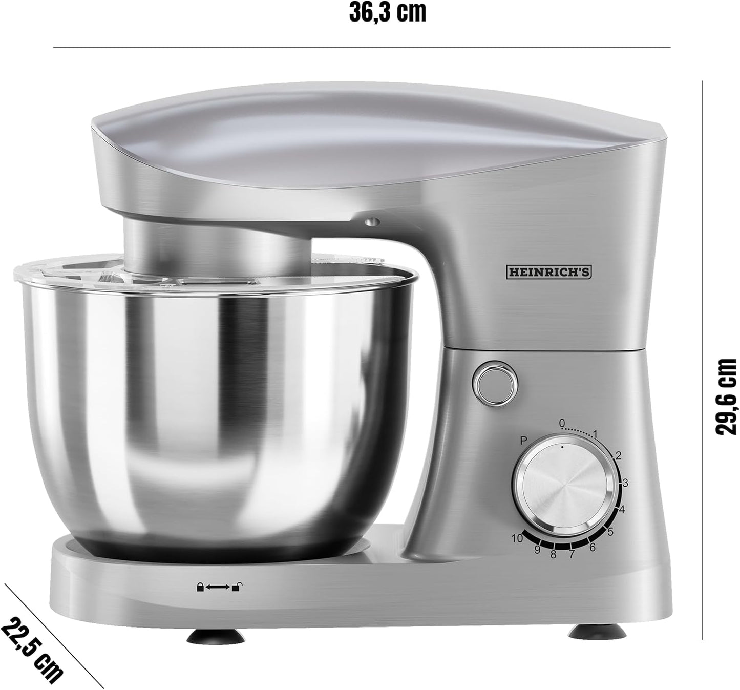 Küchenmaschine, Silber