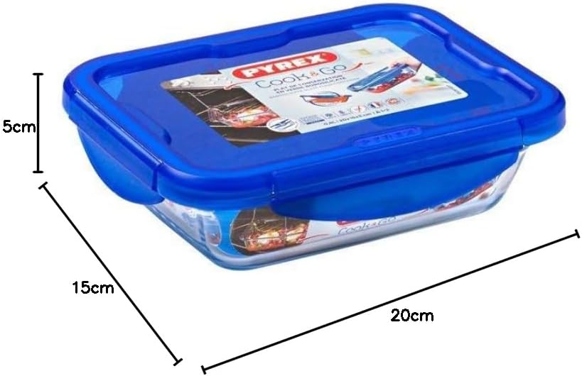 Cook & Go Vorratsdosen-Set, 3 x 0,8L - rectangle