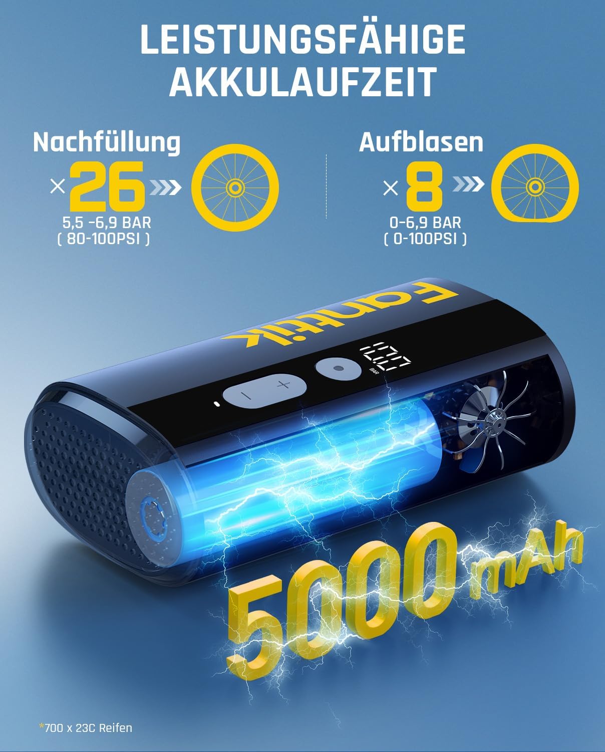 Akku Fahrradpumpe X9