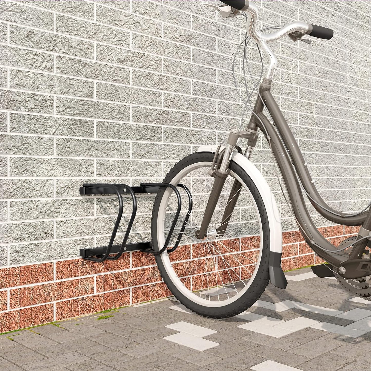 Veloständer, 2 Fahrräder / Schwarz