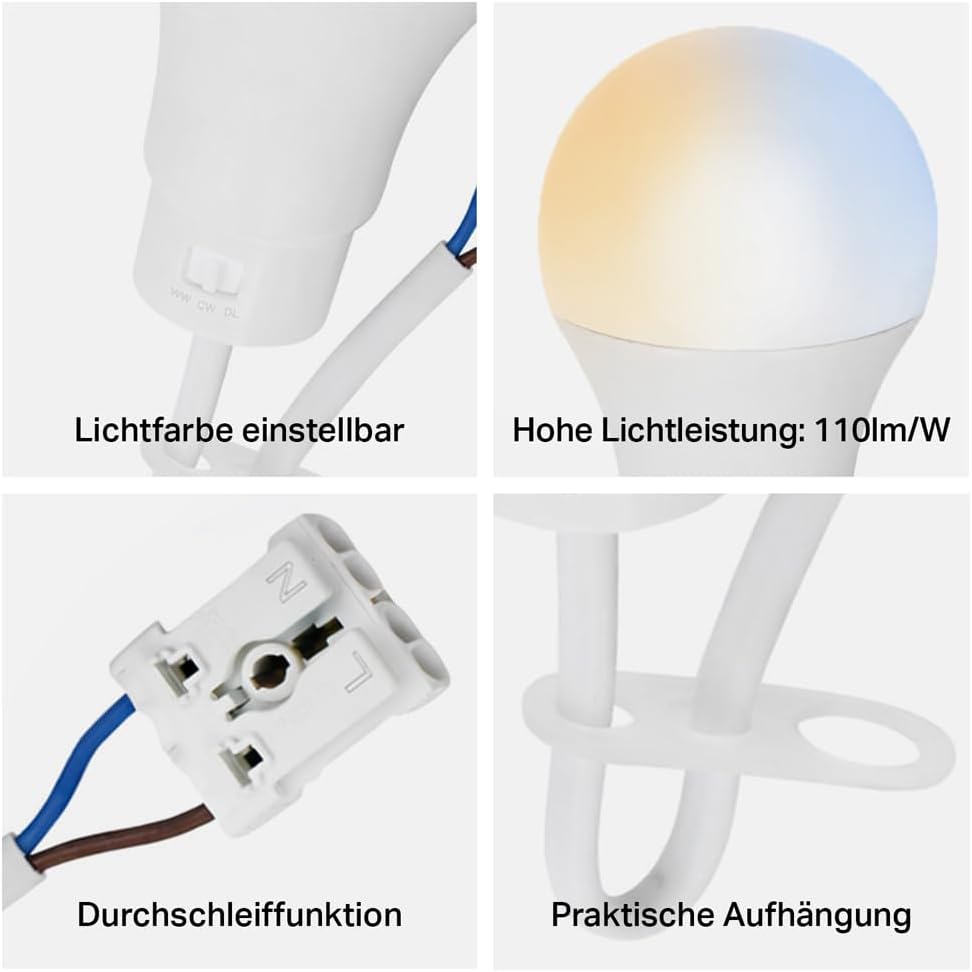 LED Renovierlampen 6er-Set, Lichtfarbe Einstellbar 6 Stück (1er Pack)