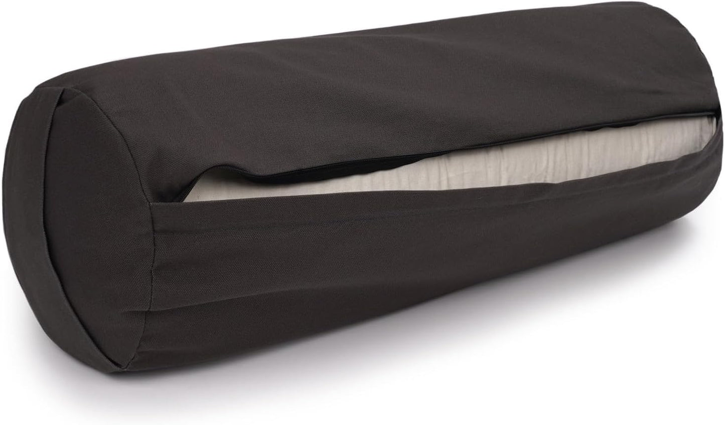 Yogabolster mit Buchweizenschalen, anthrazit