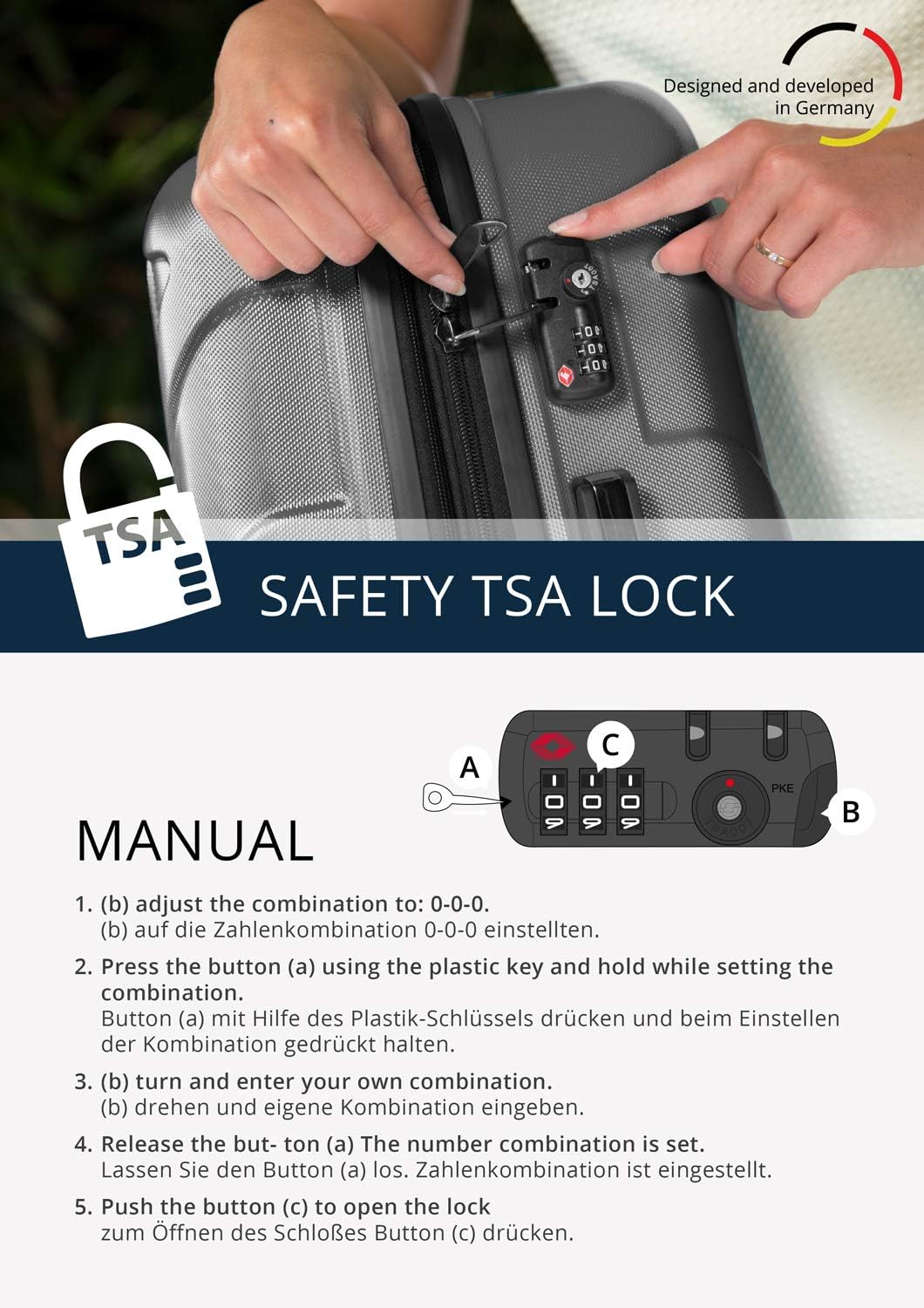 Handgepäck Hartschalen-Koffer, Lila 55 cm