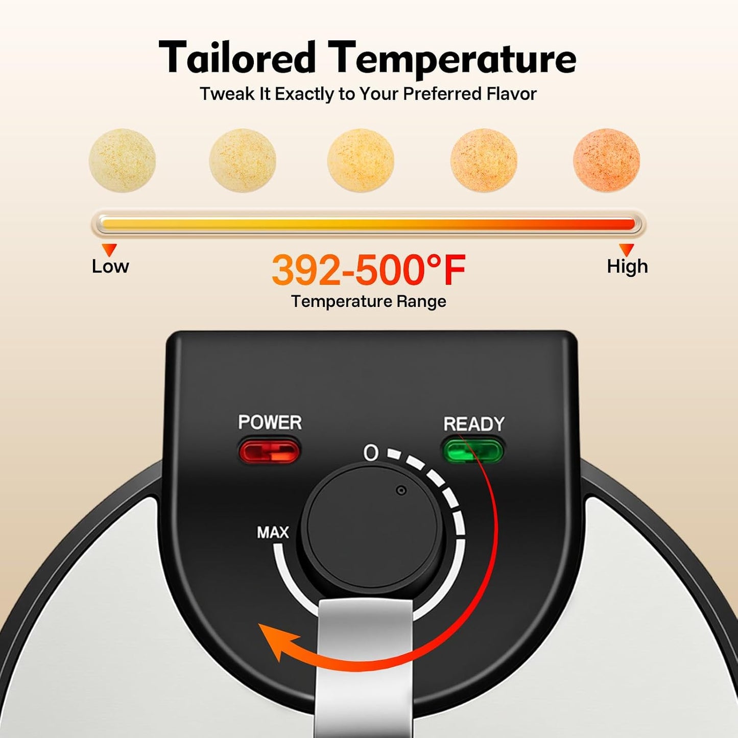 Crêpes Maker mit Temperaturregelung