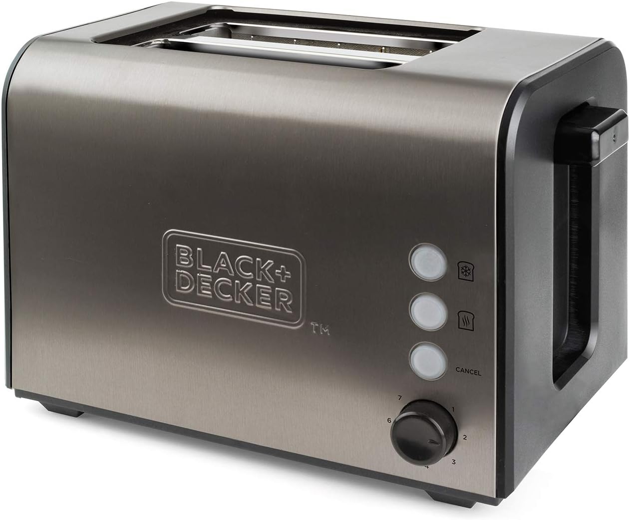 Toaster mit 2 extra breiten Schlitzen, 2 extra breite Schlitze Ohne Klemmen