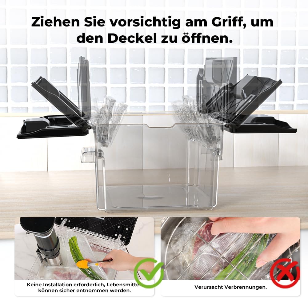 Sous Vide Behälter mit Deckel