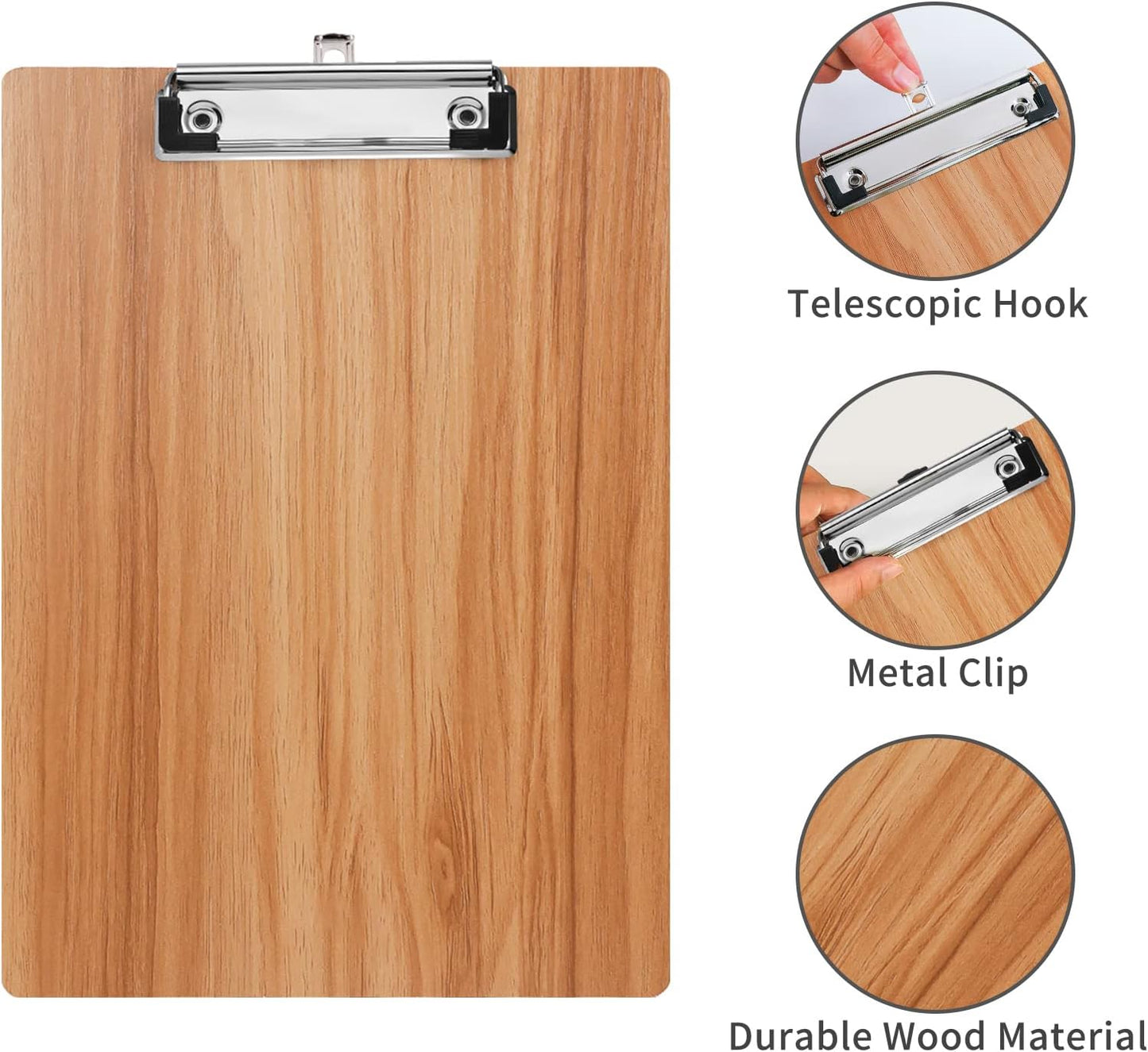 12-teiliges Klemmbretter-Set A5 mit Metallklemme, A5-12 Pack