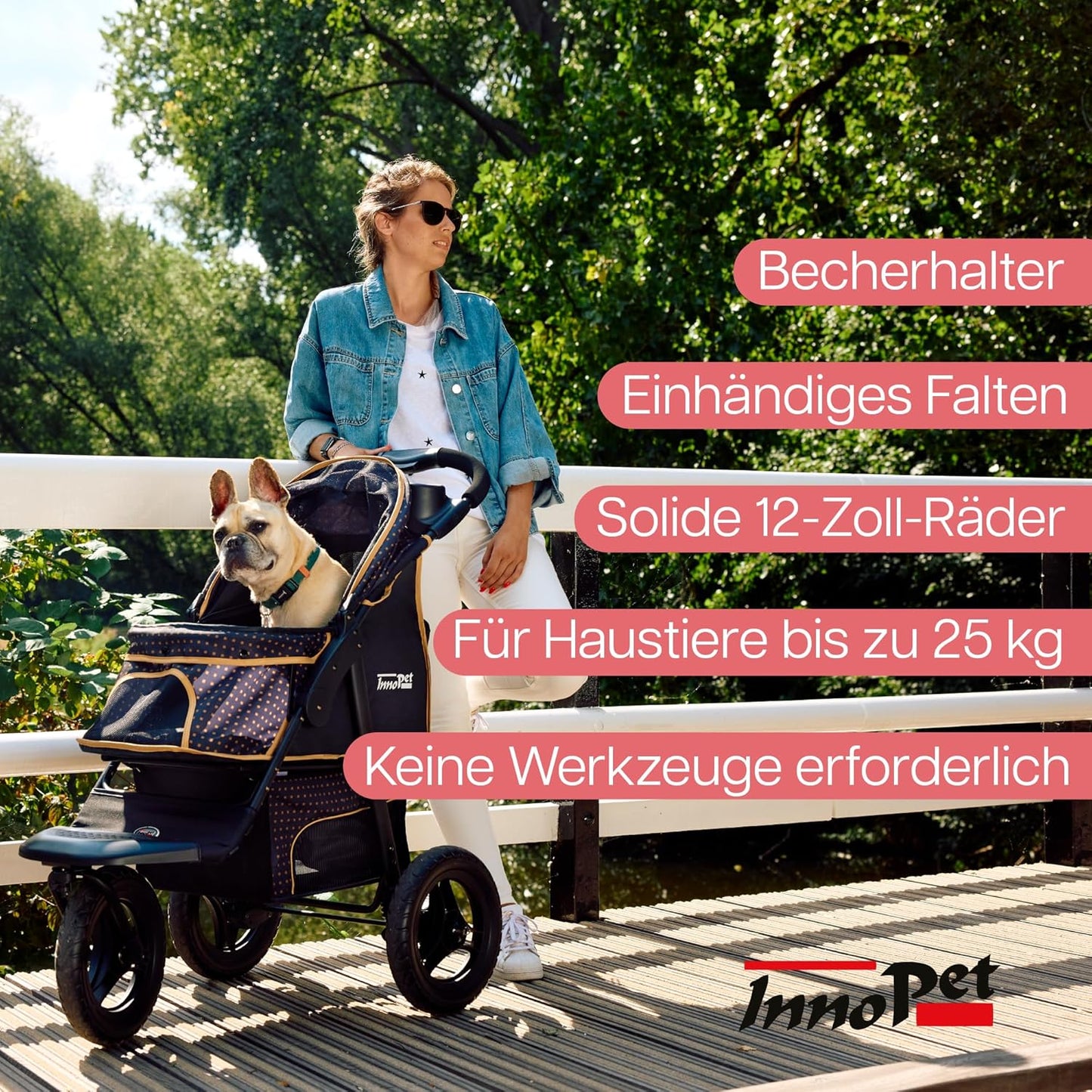 Geländegängiger Hunde- & Katzenbuggy bis 30kg