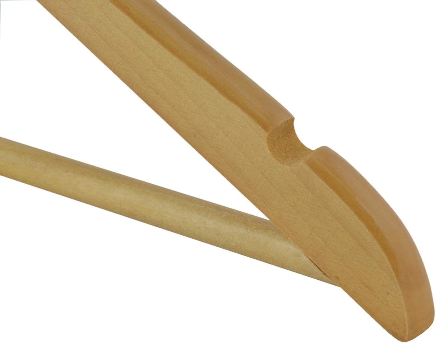 Holz-Kleiderbügel 20er-Set mit Hosensteg