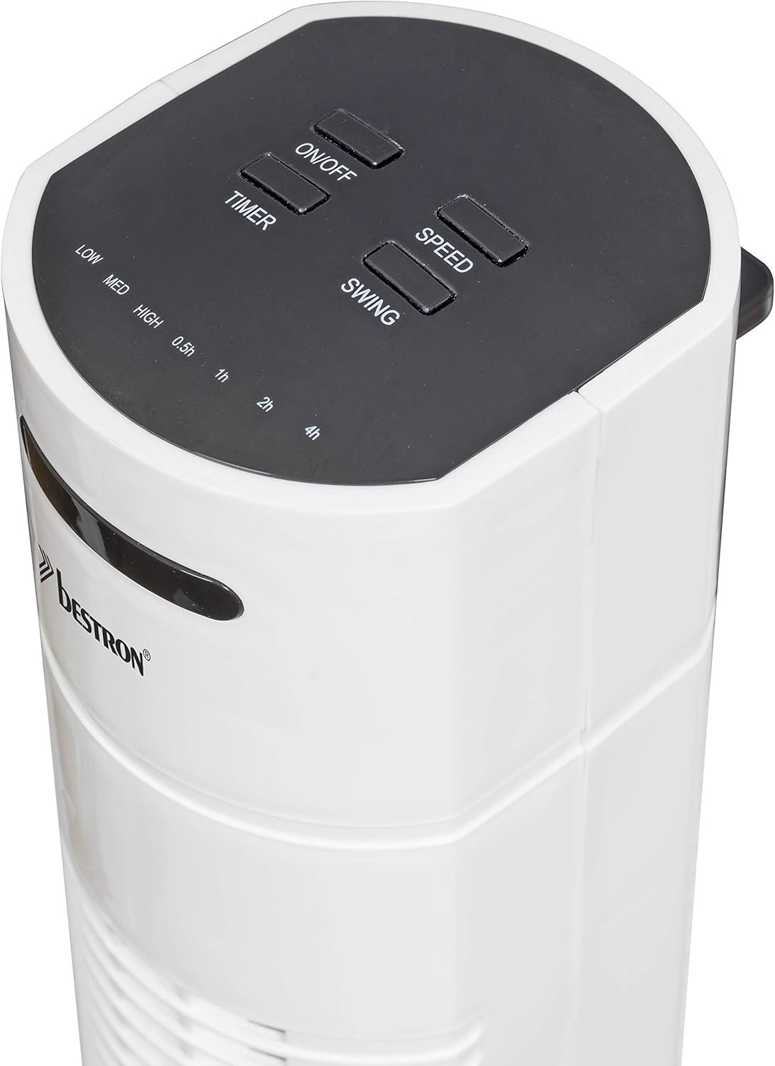 Turmventilator mit drei Geschwindigkeitsstufen und Timer, Weiss Höhe: 78 cm