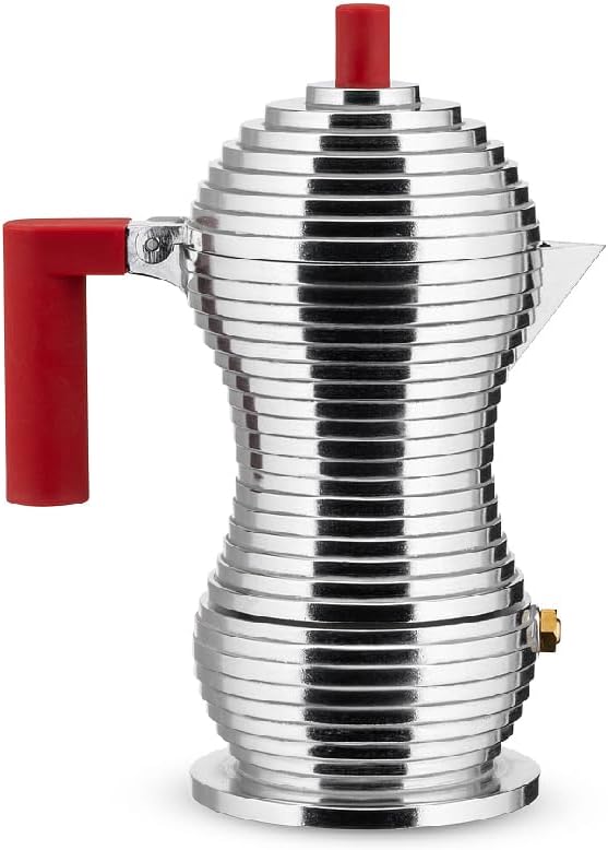 Kaffeekanne für 1 Tasse, Rot 7.5 x 10.5 x 13.5 cm für 1 Tasse