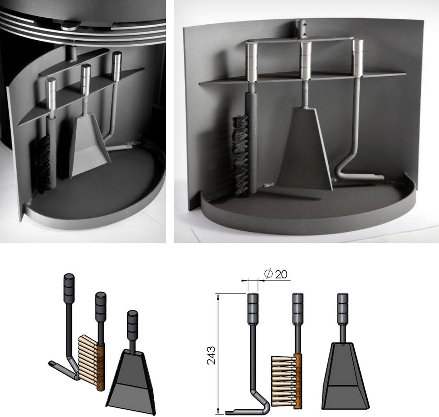 Kaminbesteck-Set 09-524