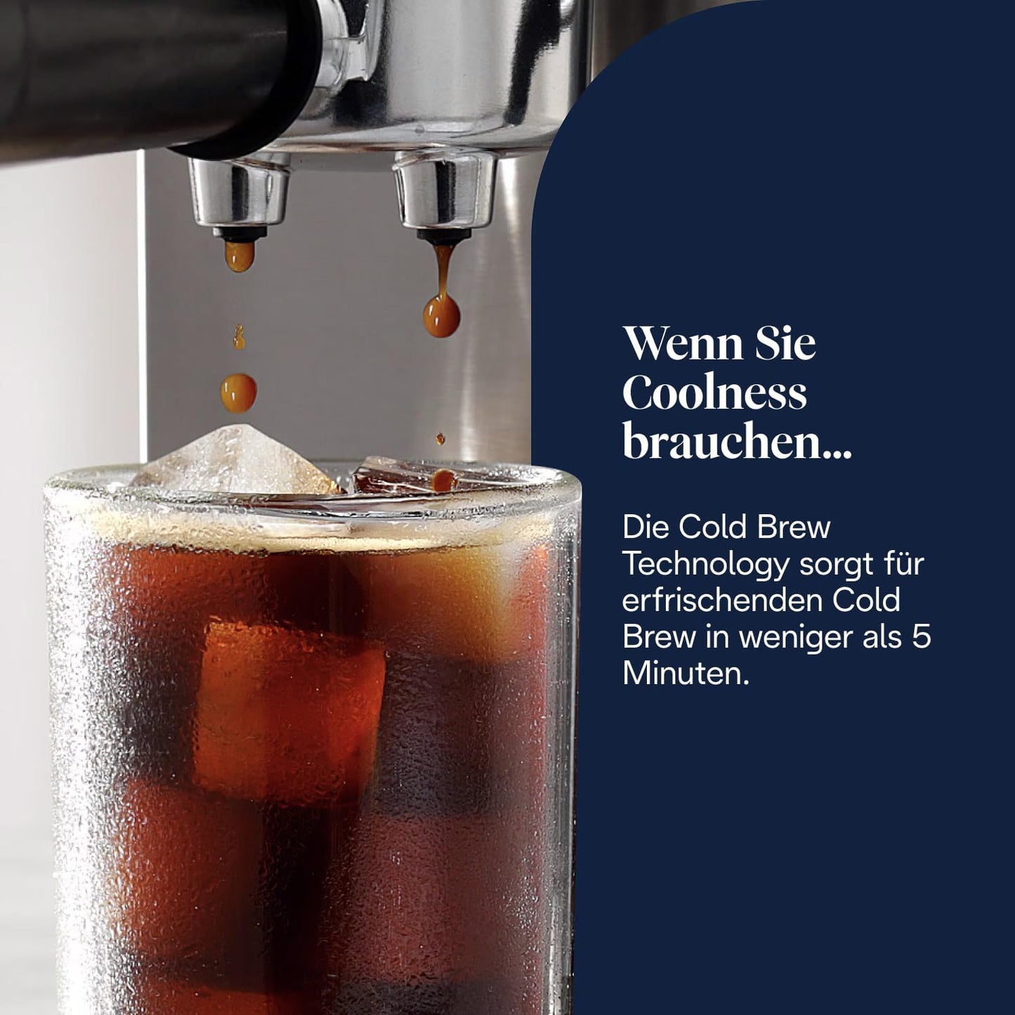 Siebträgermaschine Dedica Duo EC890.M, Metall Dedica 2025 mit Cold Brew