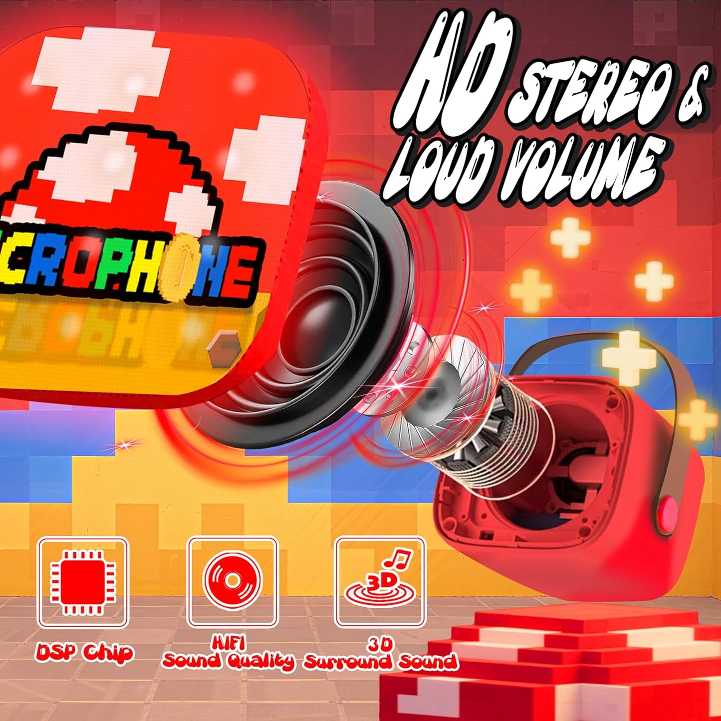 Tragbare Karaoke-Maschine für Kinder