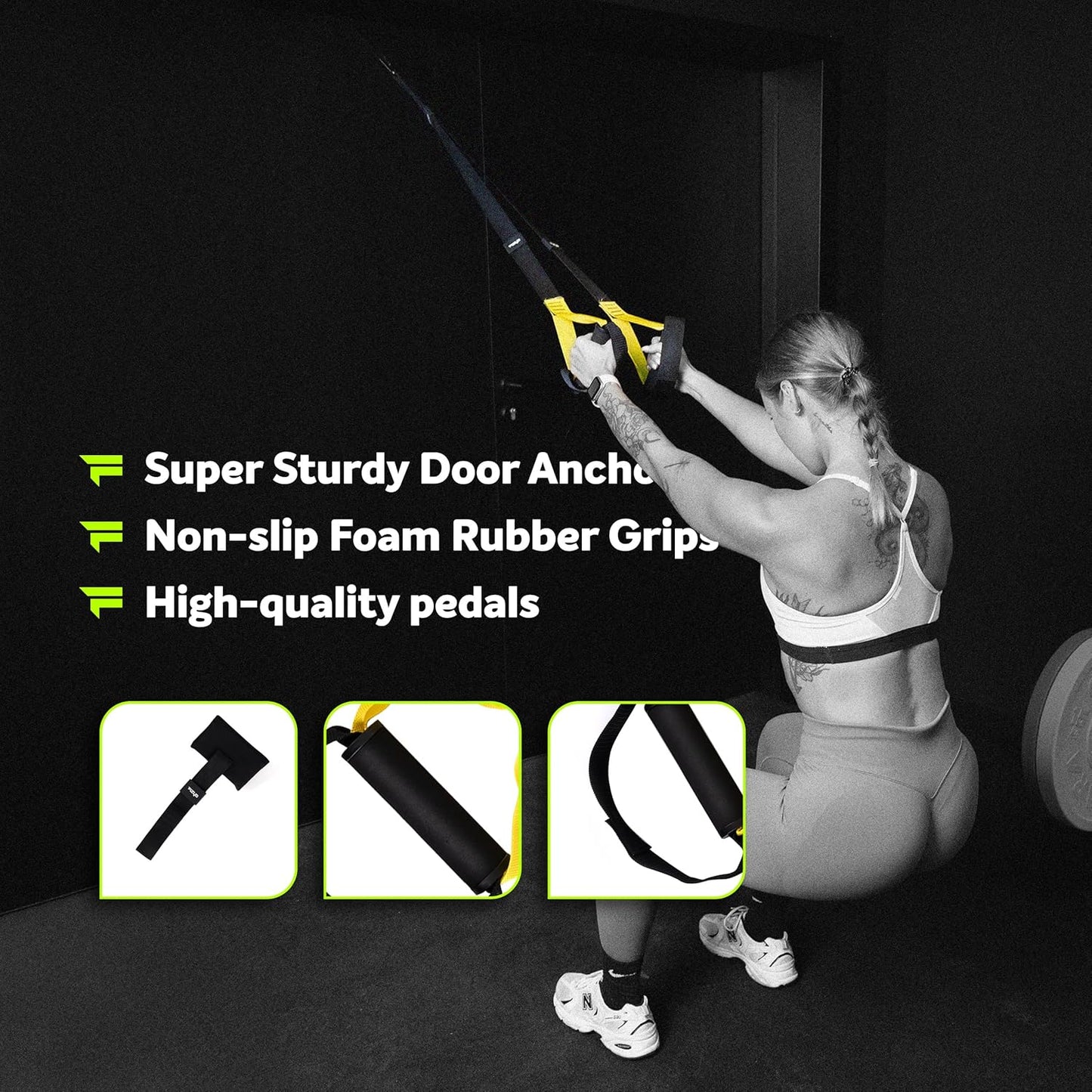 Schlingentrainer mit Türanker für Krafttraining