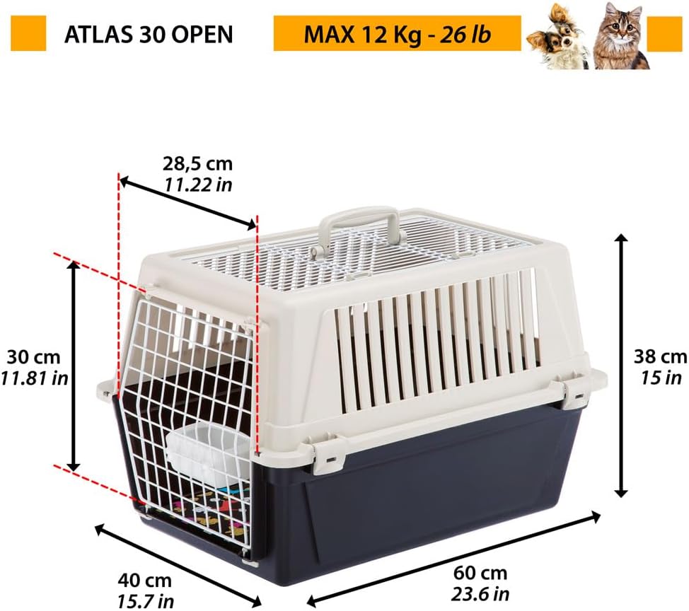 Transportbox Atlas 30 OPEN, 2 Türe L 60 x B 40 x H 38 cm Braun
