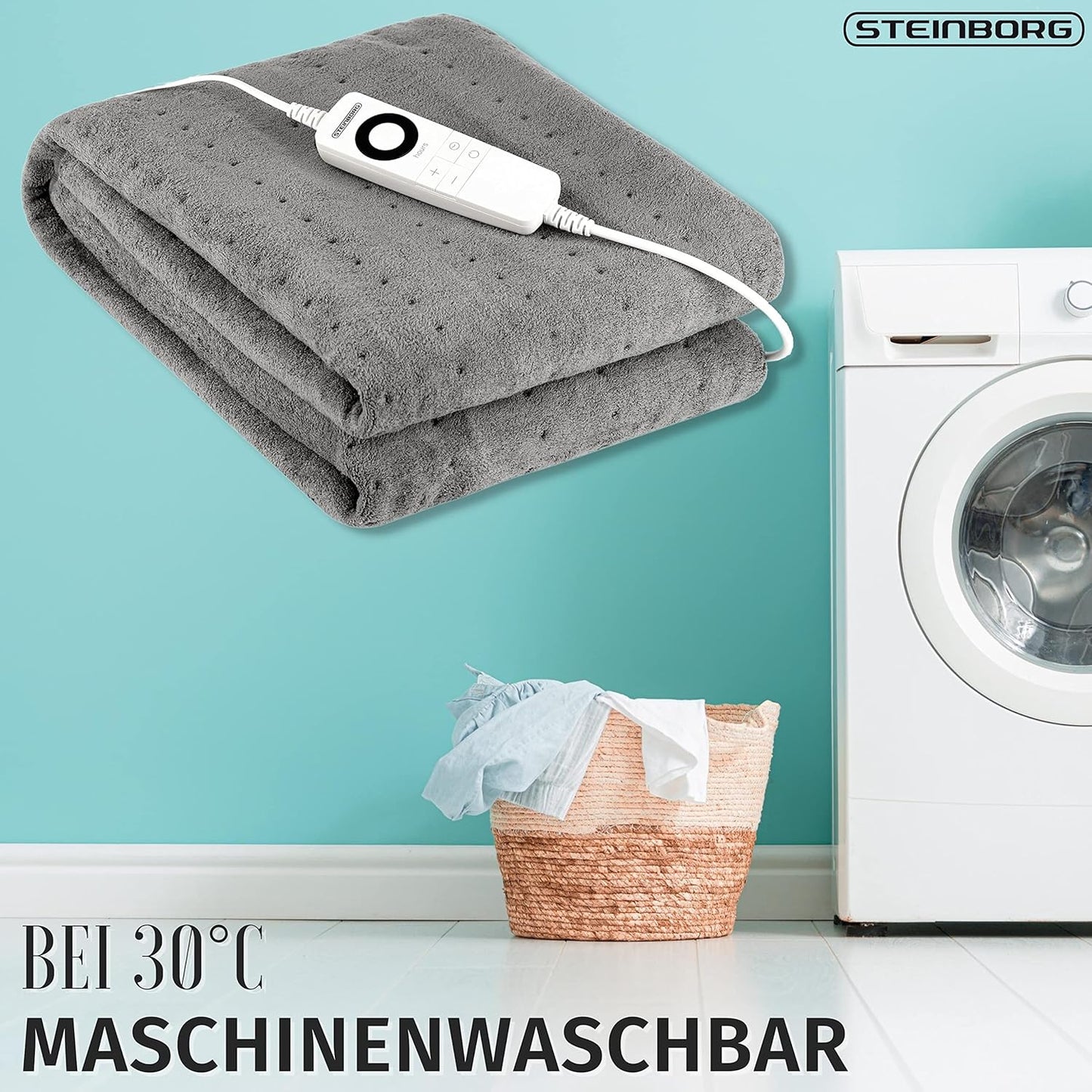Heizdecke mit Timer und Fernbedienung