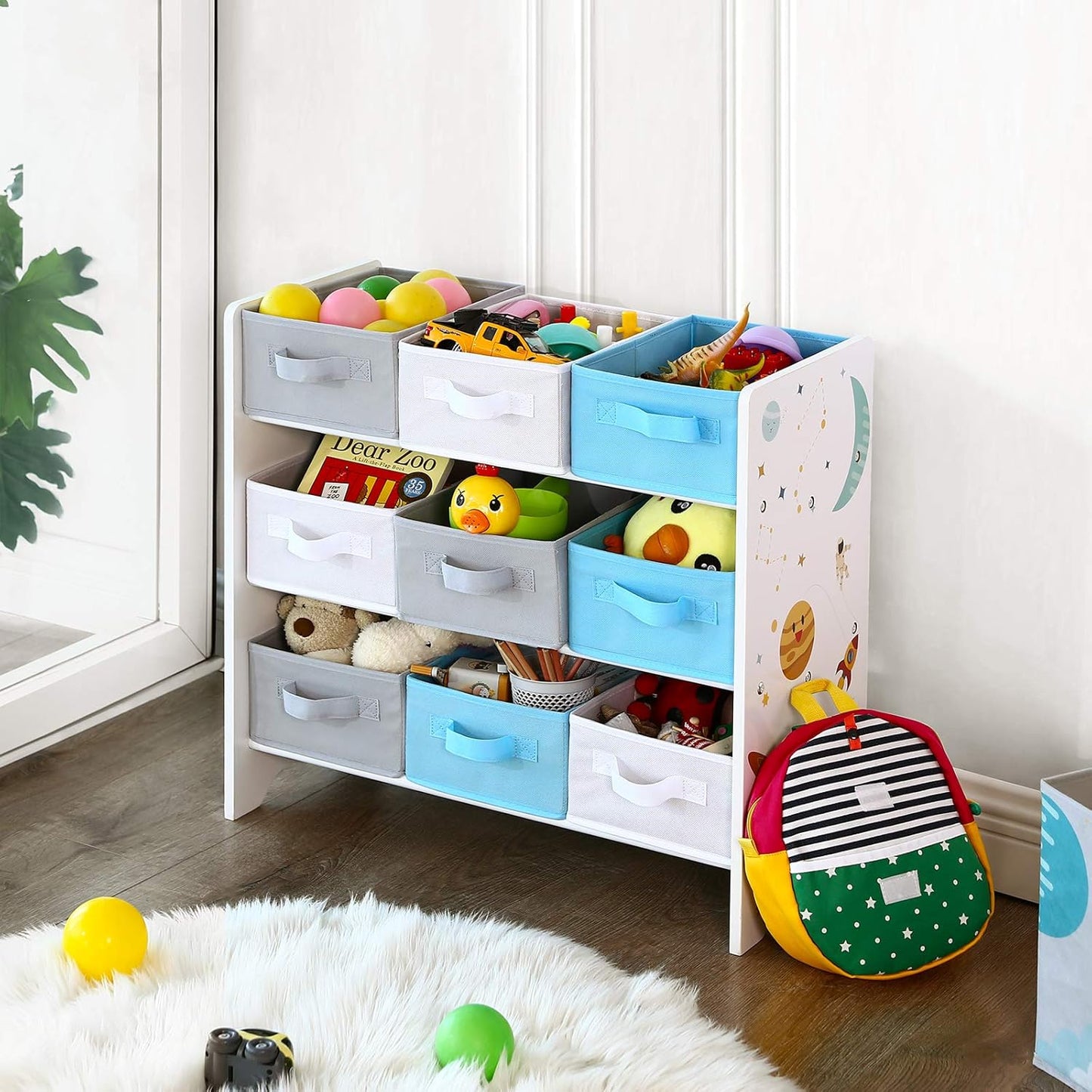 Kinderzimmer Spielzeug-Organizer mit 9 Boxen
