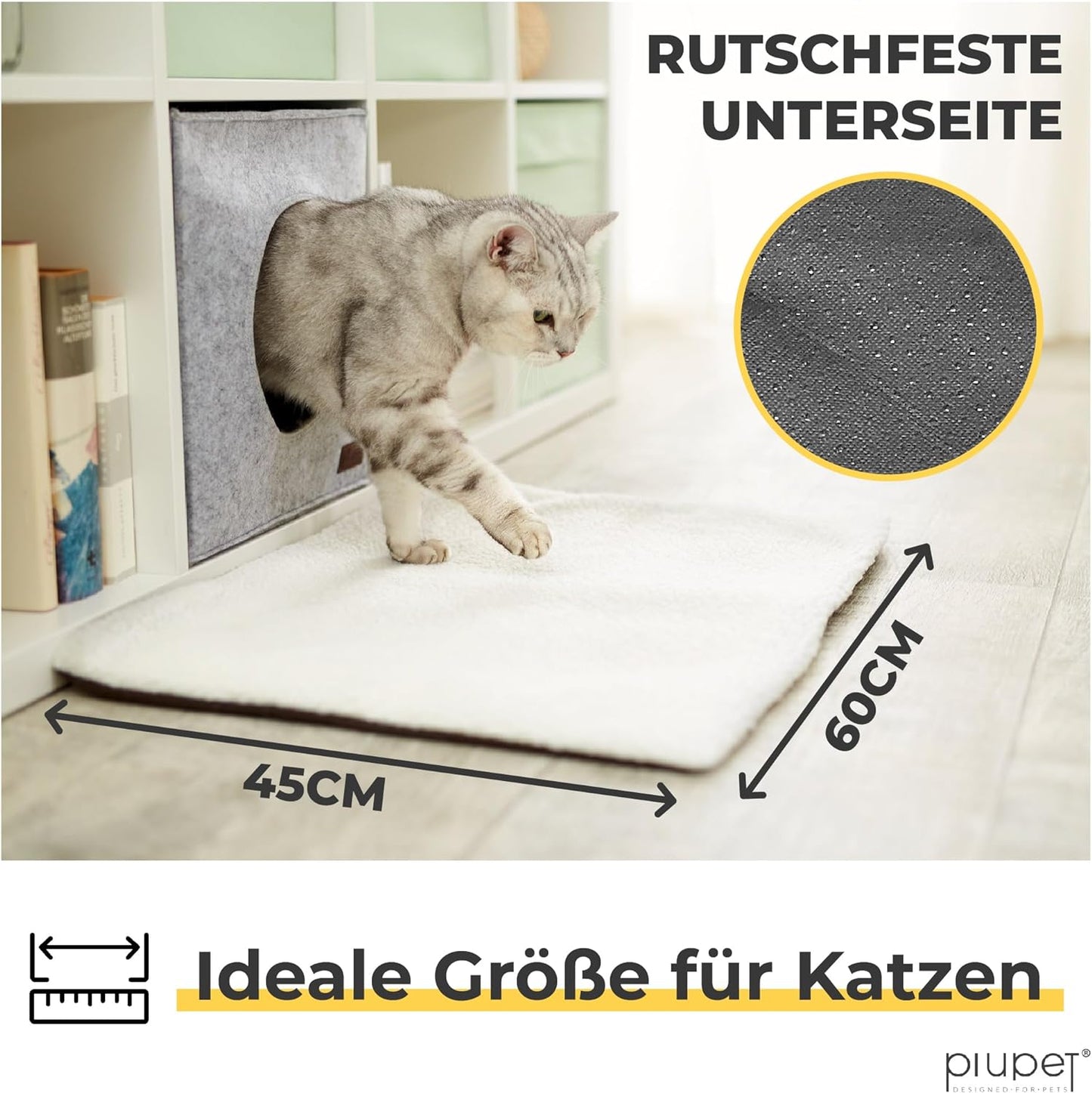 Selbstheizende Katzendecke, Weiss, Für Katzen