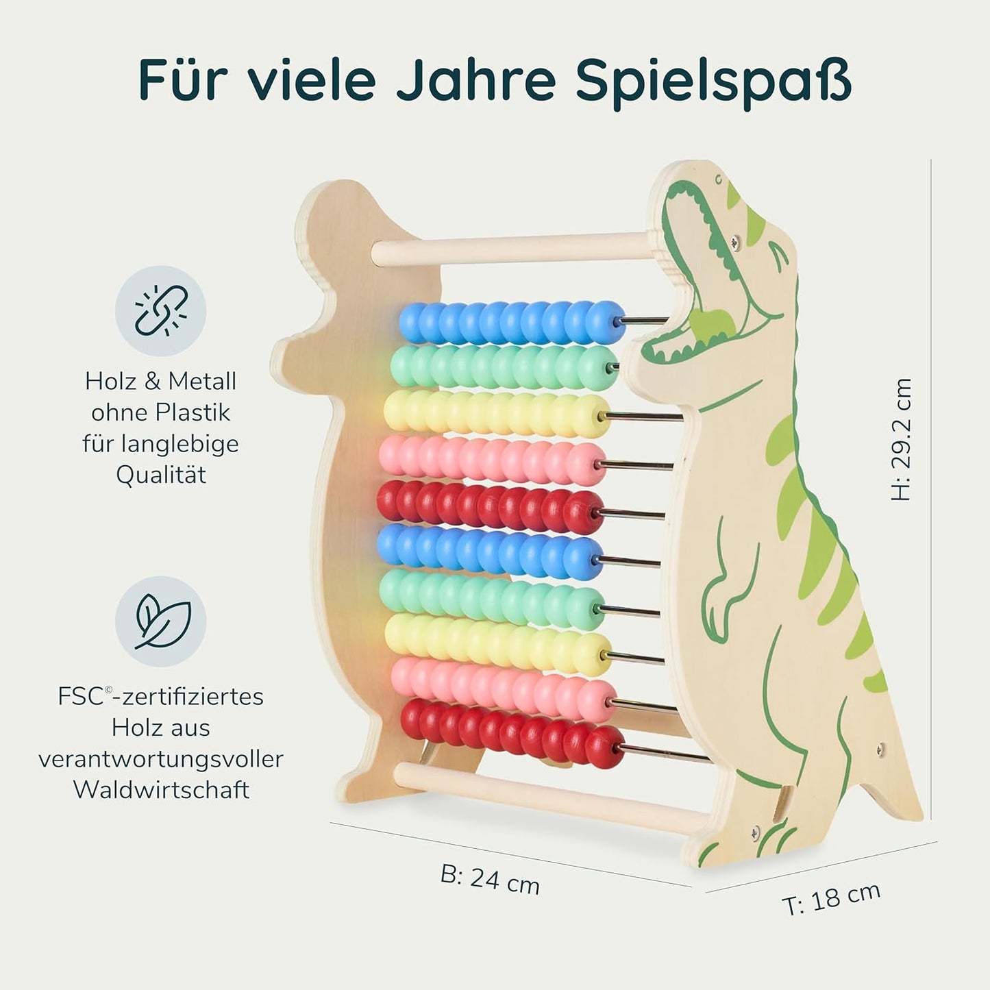 Dinosaurier Rechenschieber, T-Rex