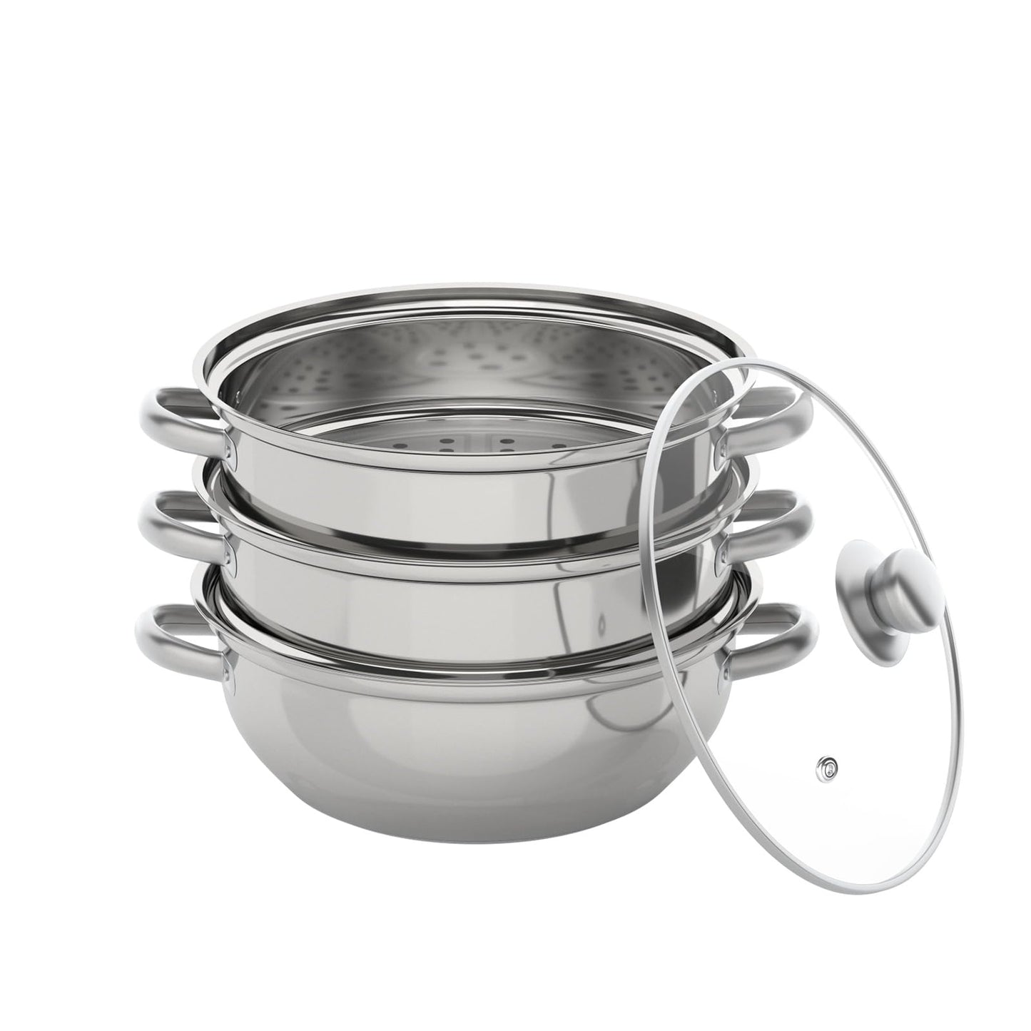 Edelstahl-Dampfgarer-Set