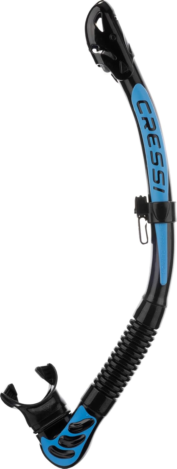 Alpha Ultra Dry - Schnorchel für Tauchen & Apnoe, Schwarz/Blau Alpha Ultra Dry