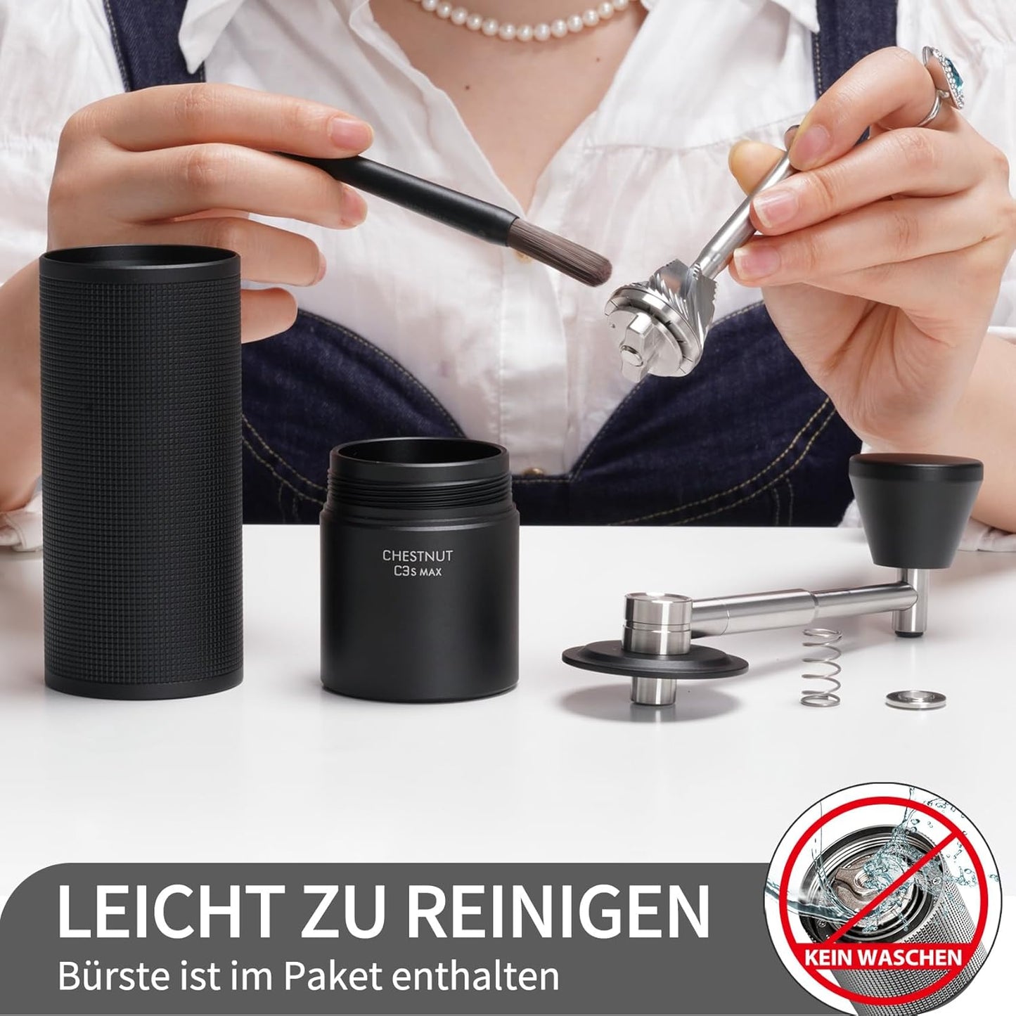 C3S Max Kaffeemühle mit Präzisionseinstellung, C3S Max Schwarz