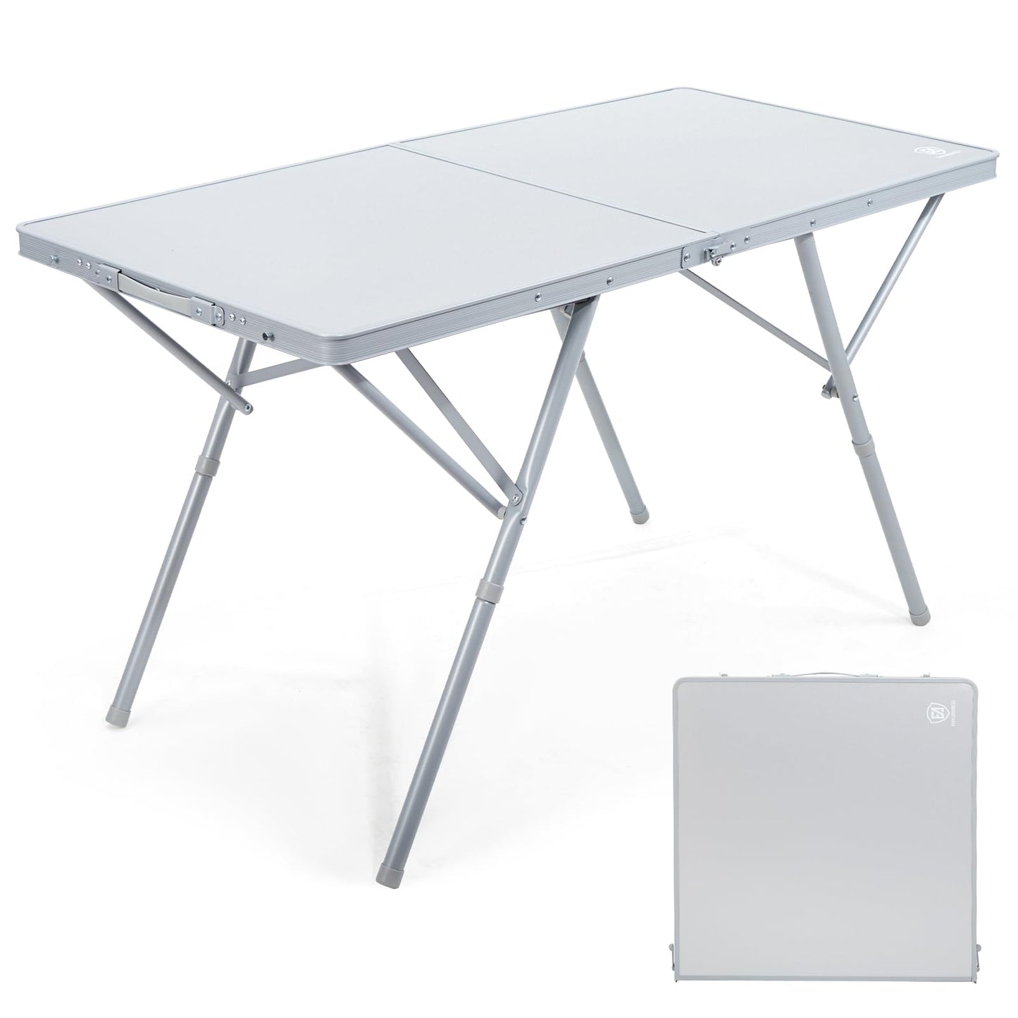 Faltbarer Campingtisch 120x60 cm, Silverl