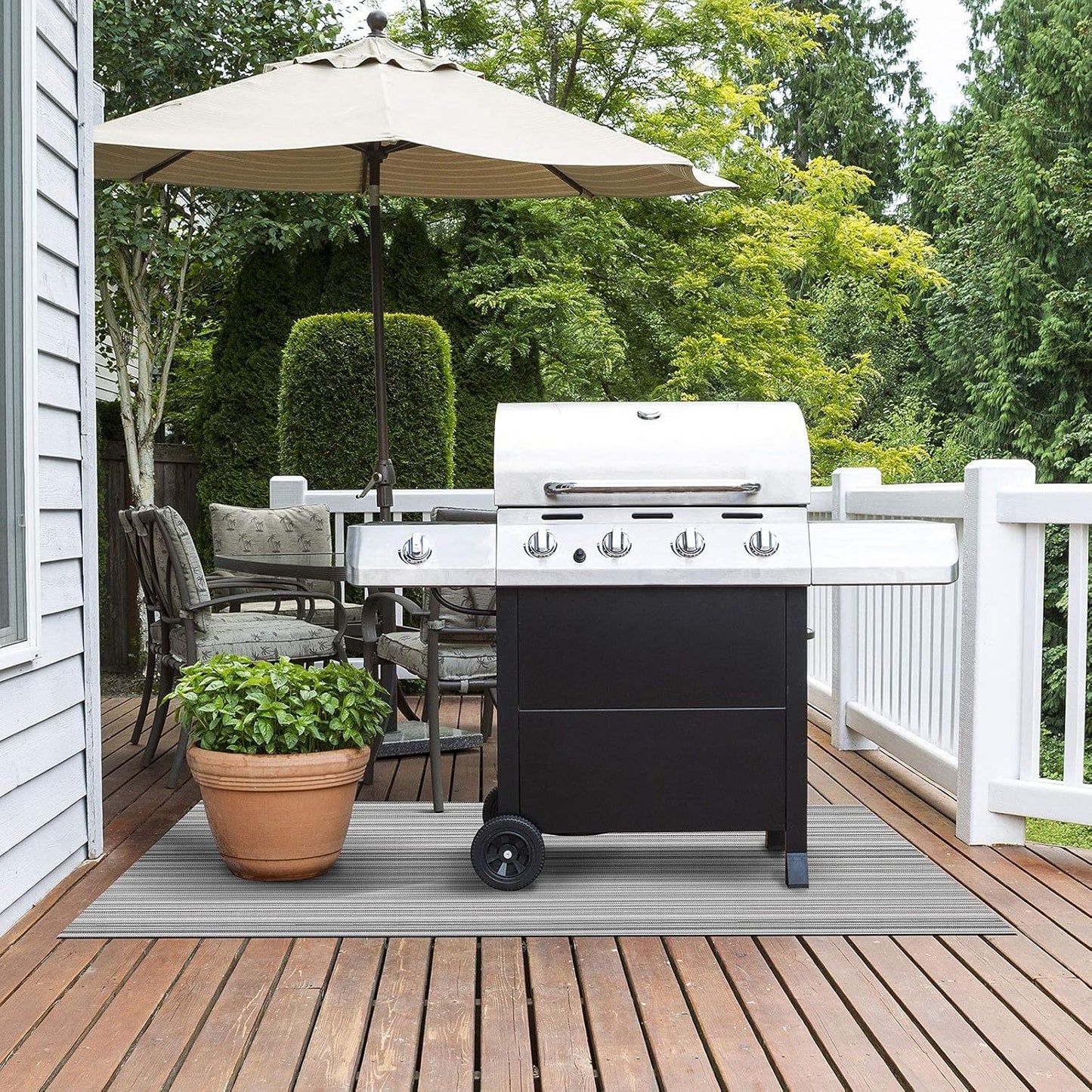 Grillschutzmatte für Gas- & Holzkohlegrill, 90 x 120 cm Bologna