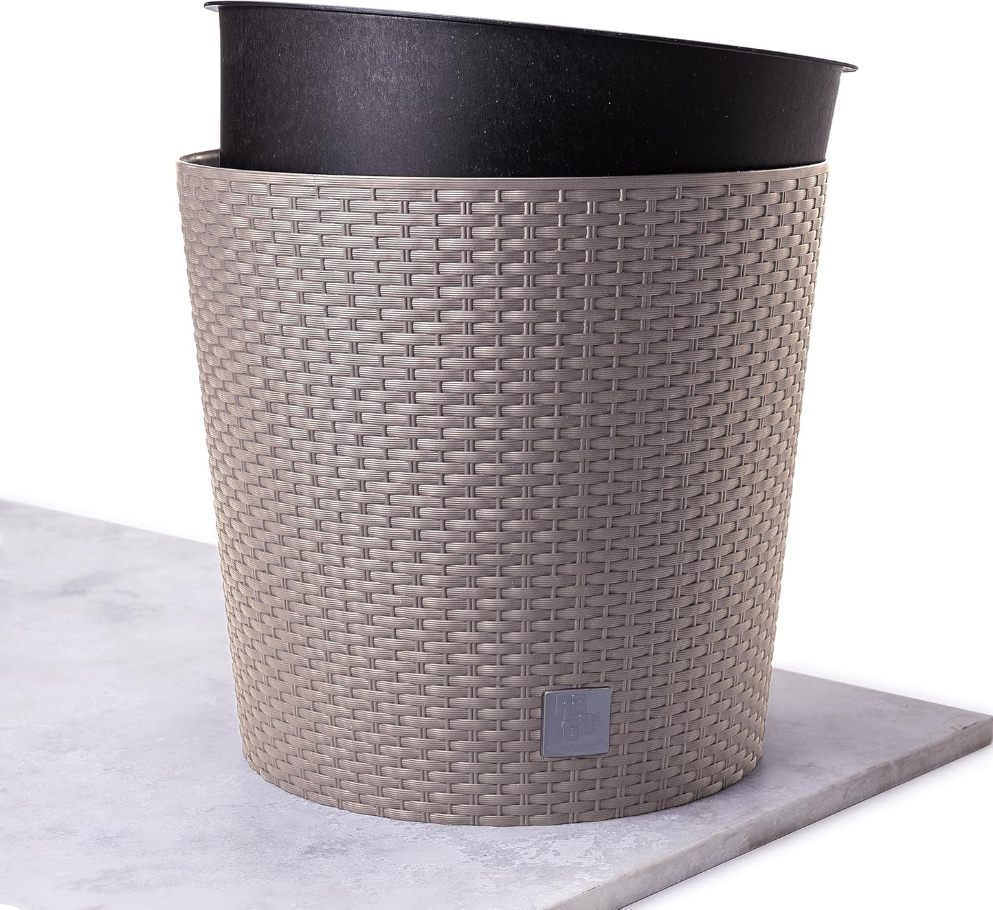 Runder Pflanzkübel, 400 Beige