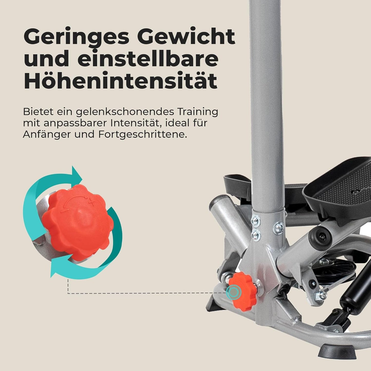 Stair Stepper mit Lenker und LCD-Monitor, Classic Twist with HandleBar
