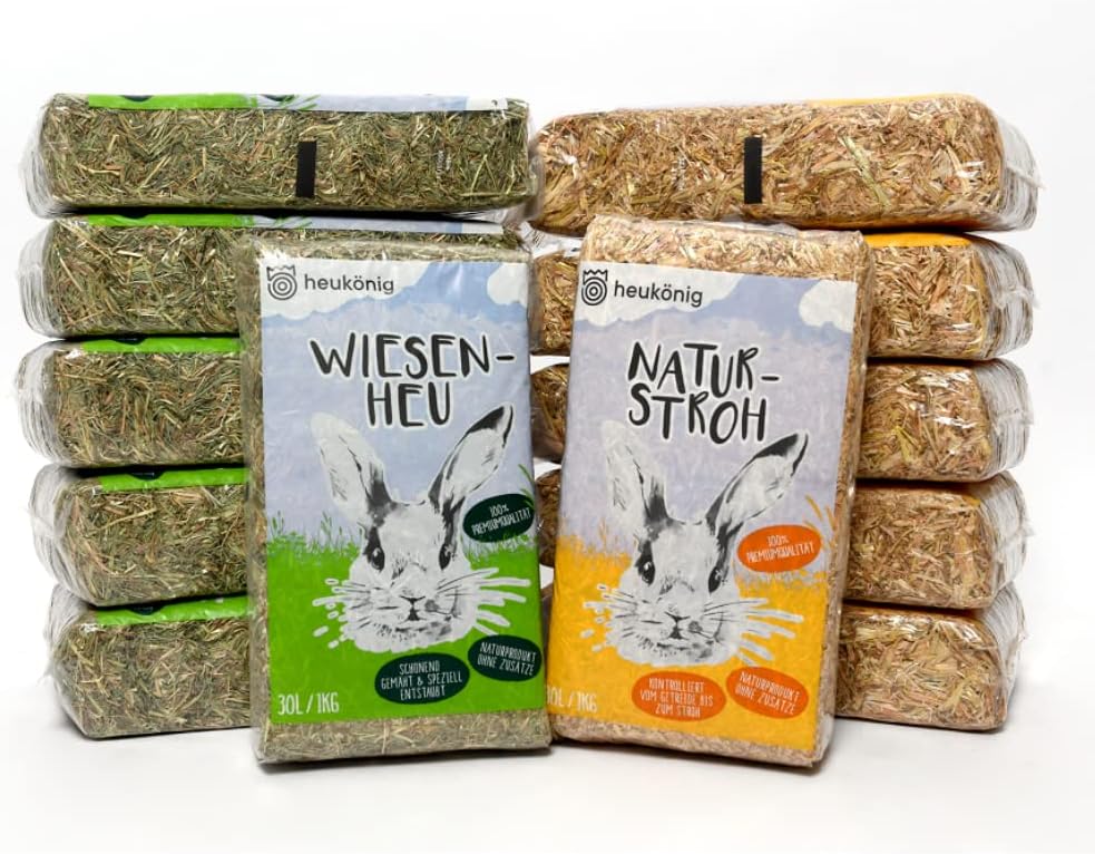 Kombi-Paket Heu & Stroh, 6 kg (2er Pack)