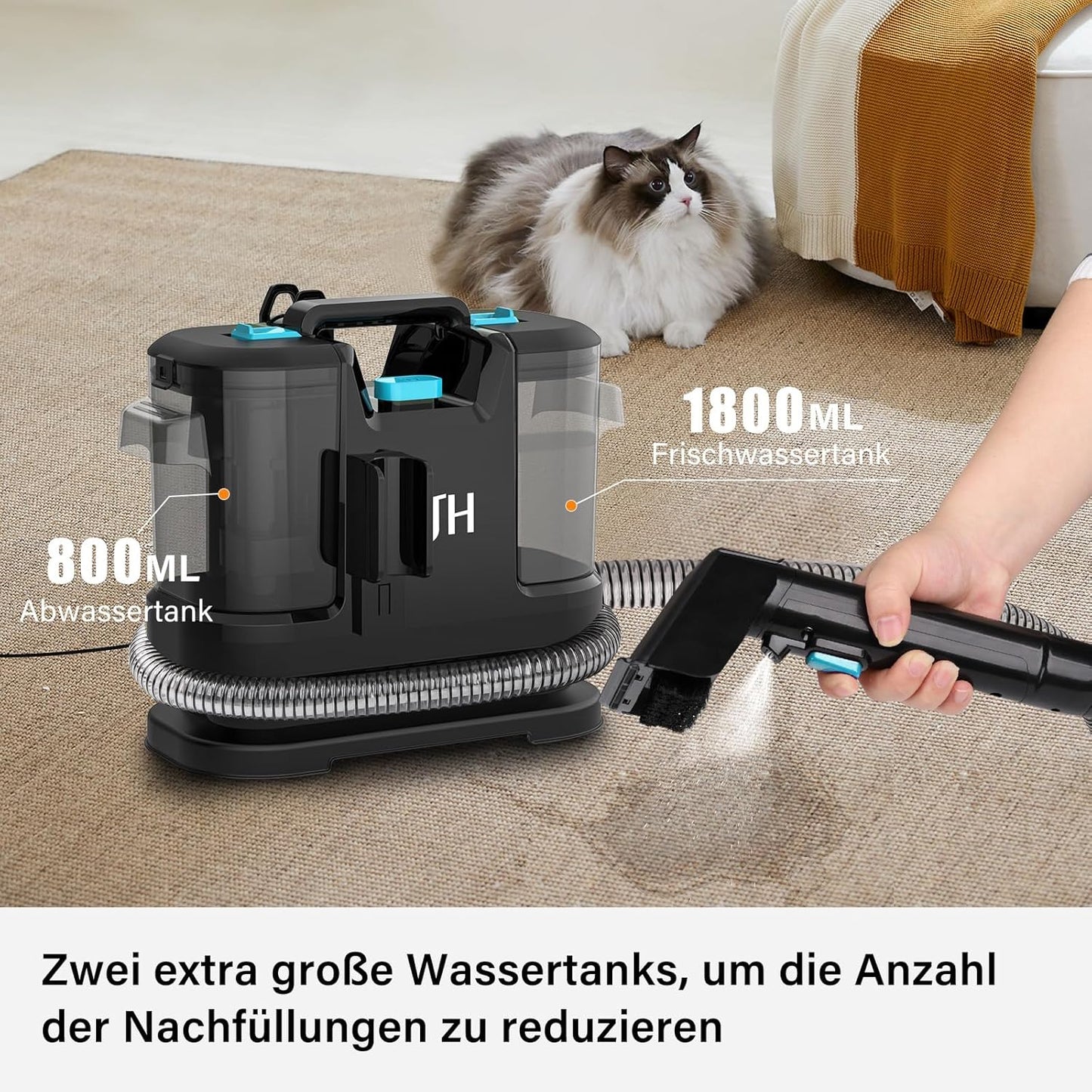 Teppich- und Polsterreiniger VC01, Black