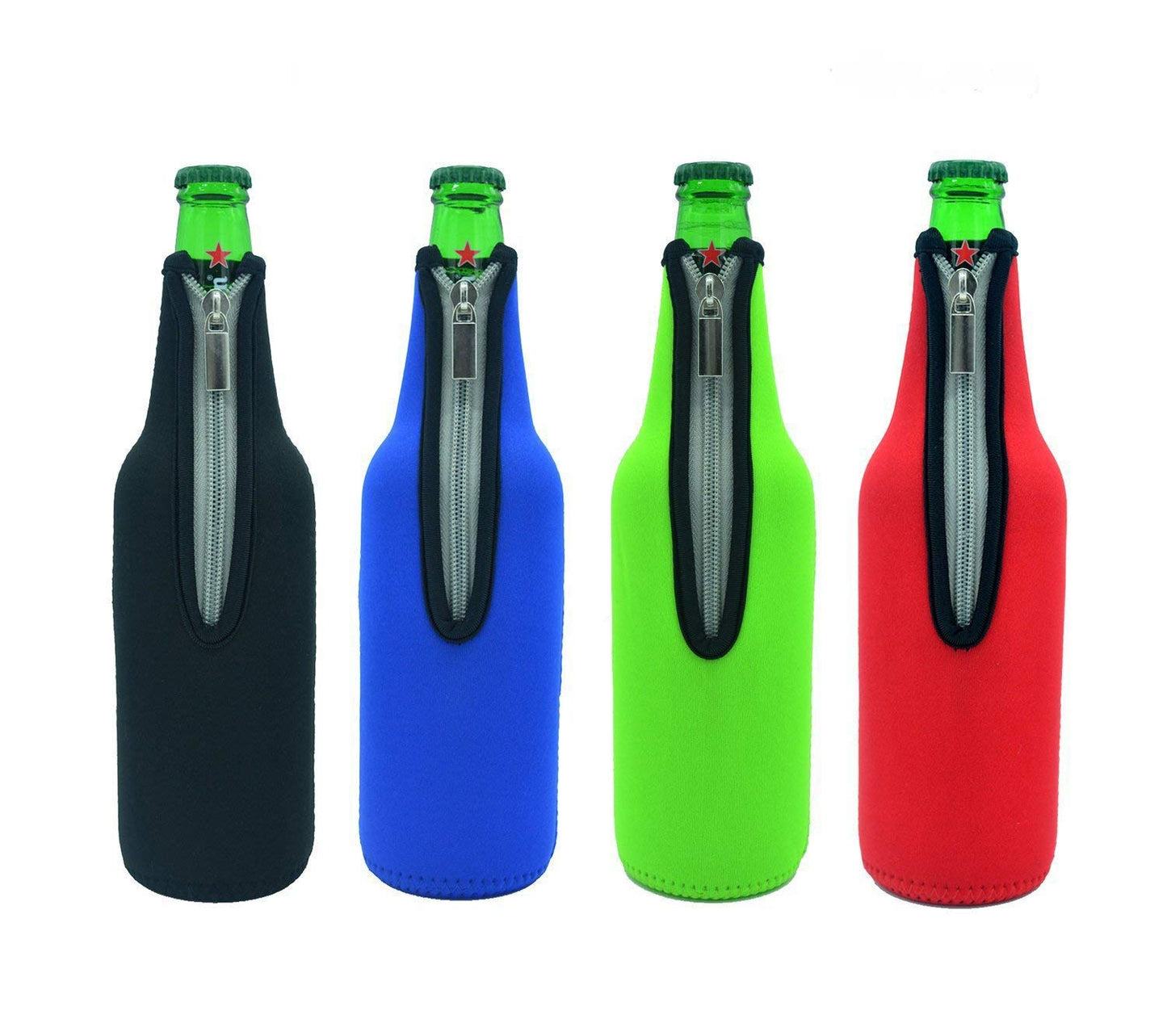 Flaschen-Thermohüllen Set, 4 Farben