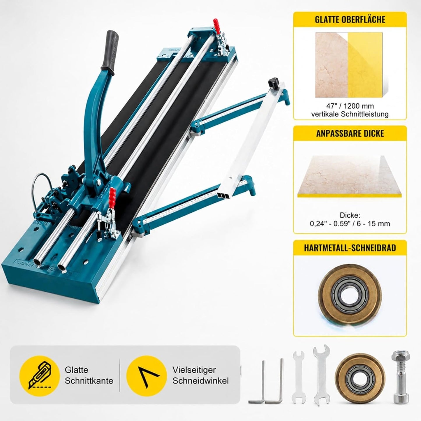 Manueller Fliesenschneider für Boden- und Wandfliesen
