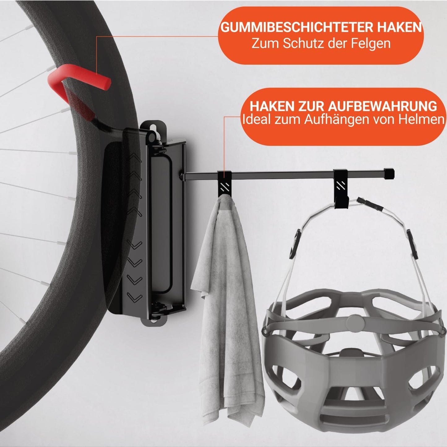 Schwenkbare Velo Wandhalterung