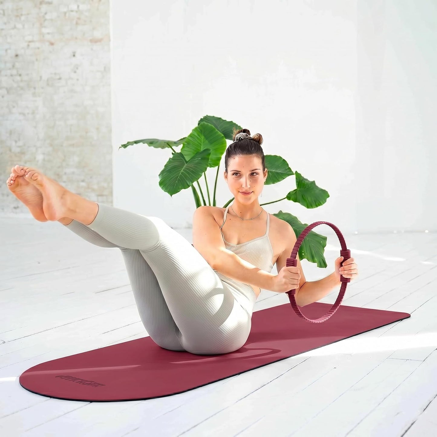 Pilates-Zubehör-Set, Berry Pro mit Matte + SZ Stange