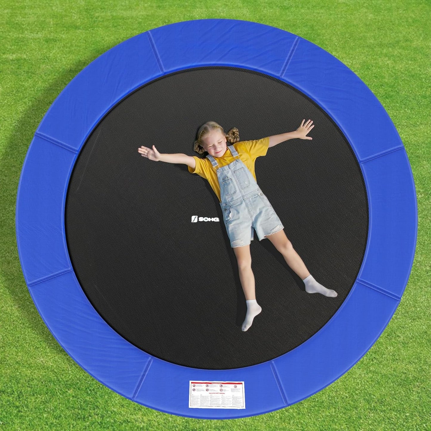 Trampolin-Randabdeckung, 244 cm, 244 cm Blau