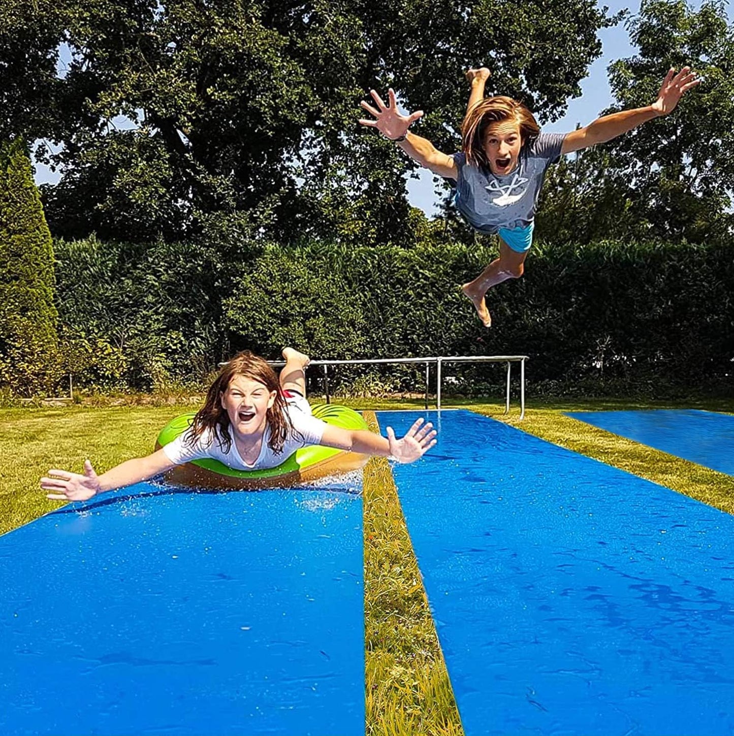 Dreifache Wasserrutschmatte XXXXXL (3x10 Meter), 3 Slip'n Slide