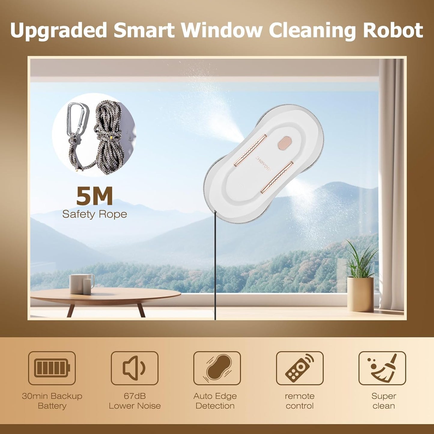 Fensterputzroboter CL-3 mit Sprühfunktion, CL-3 Gold