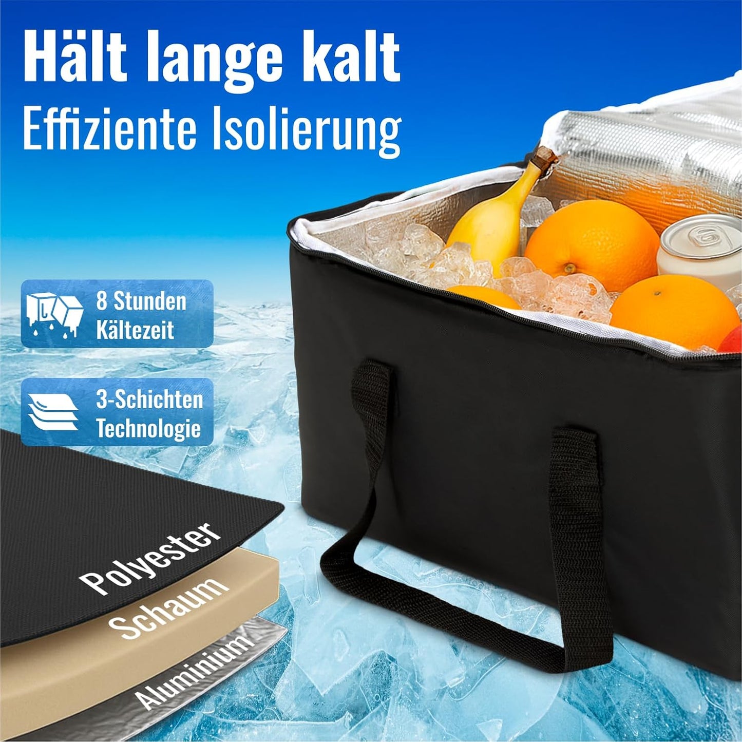 Faltbare Kühltasche, 14L