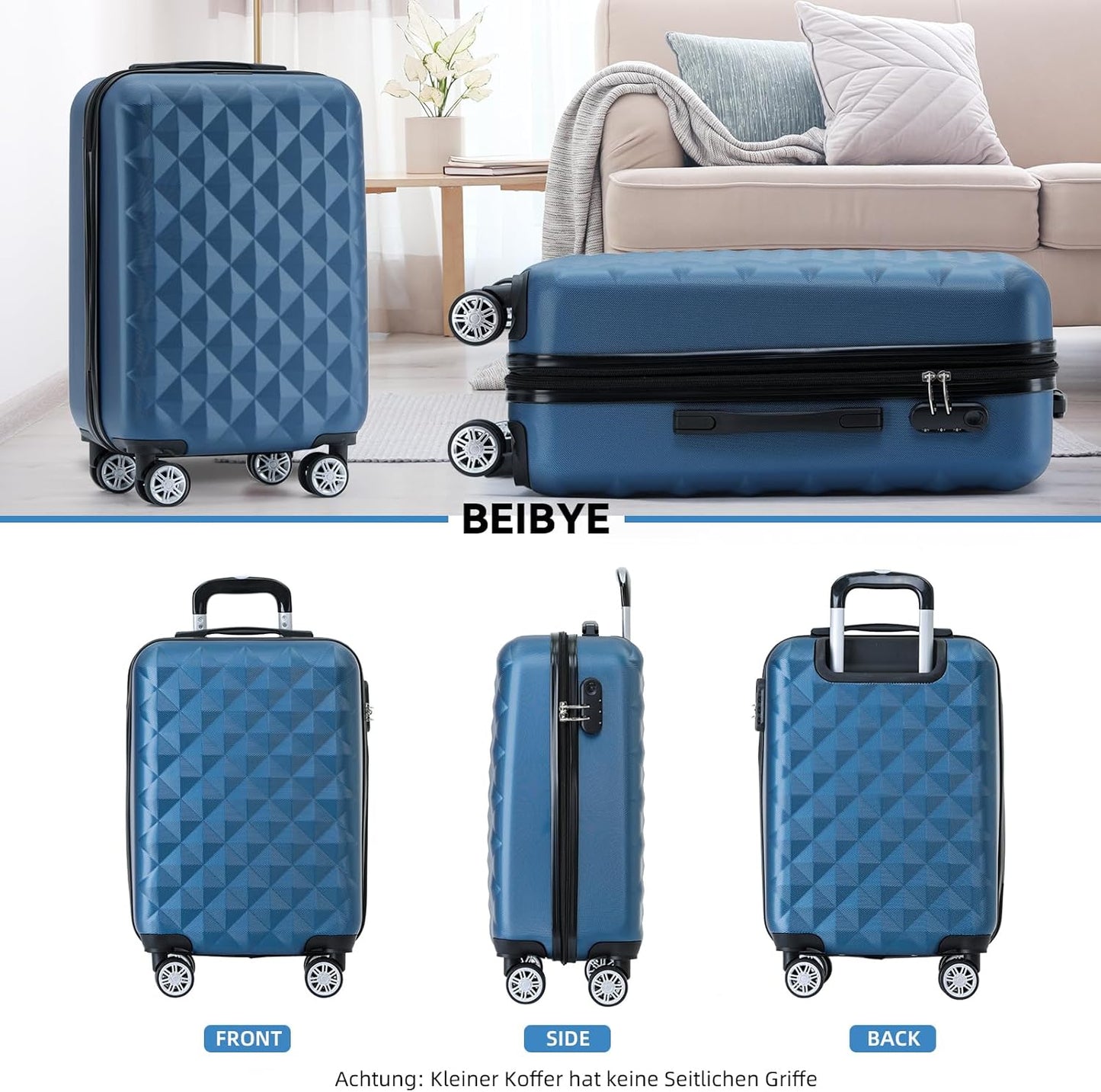 Hartschalen-Trolley, Blau M