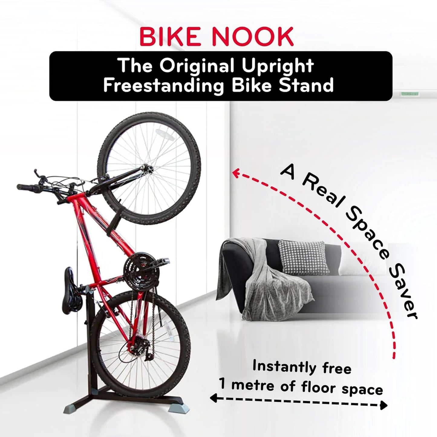Vertikale Fahrradständer, 2 Stück, Bike Nook 2 Pack