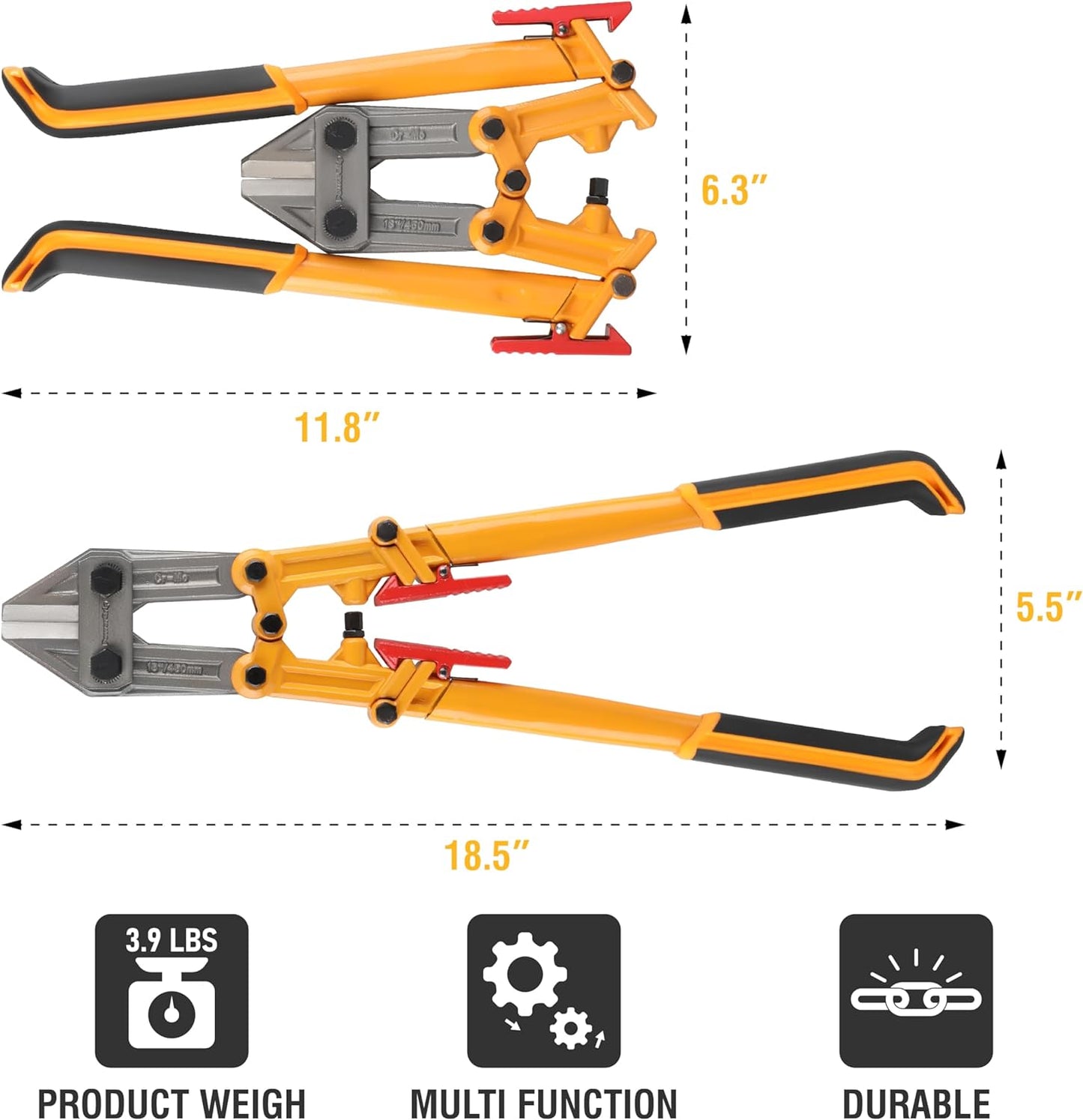 Faltbarer Bolzenschneider Power Grip, 18-inch