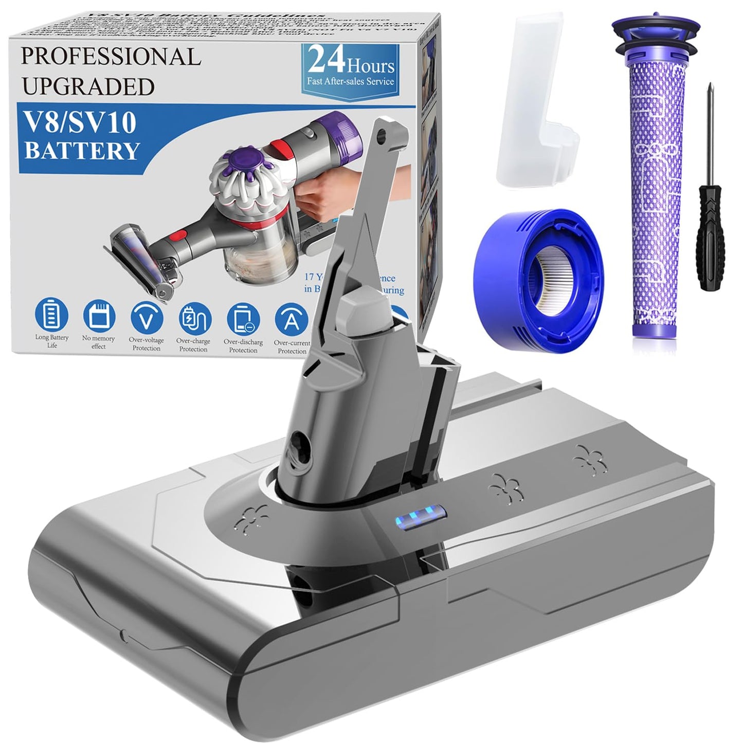 Ersatzakku für Dyson V8 Staubsauger, V8