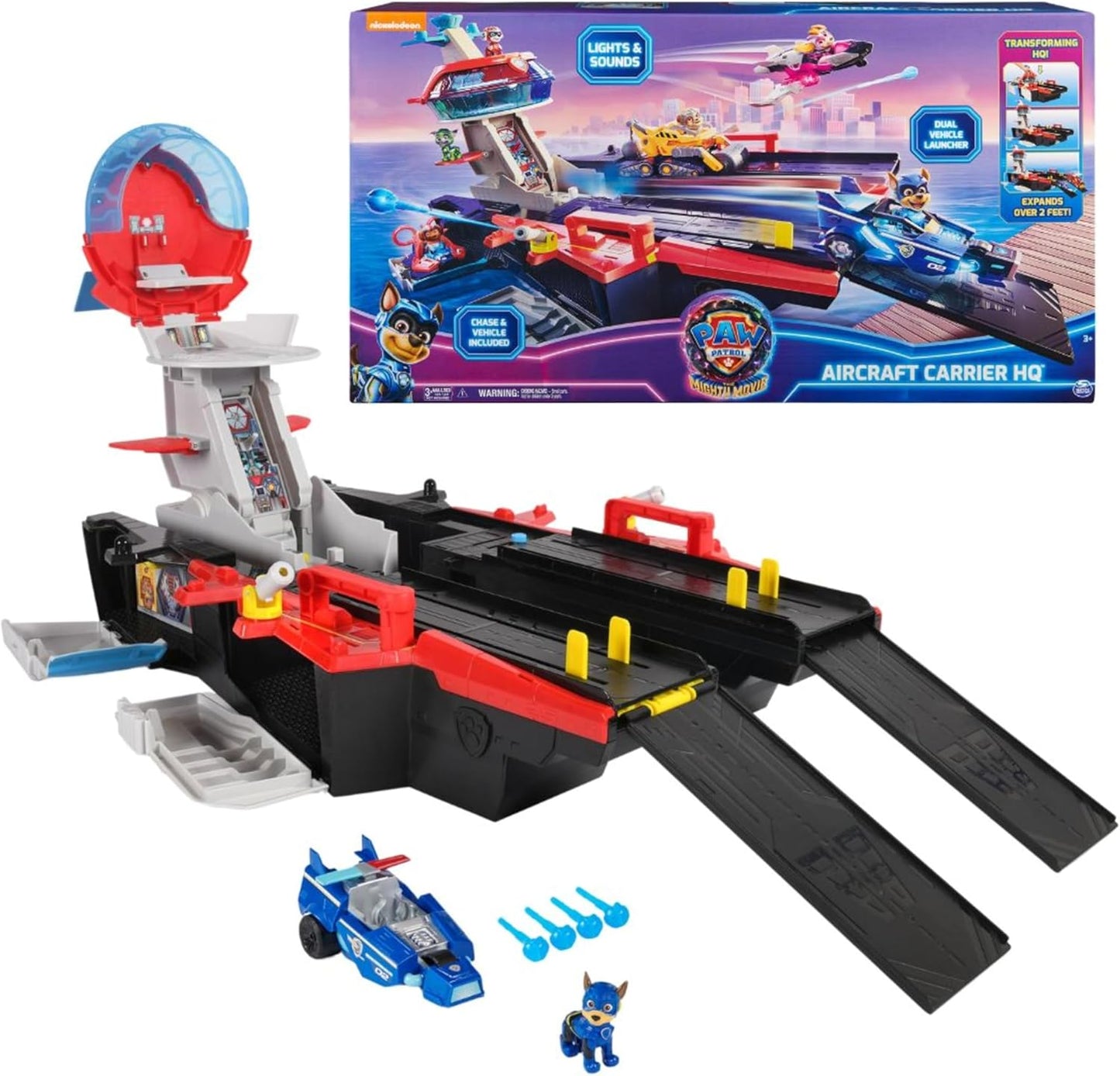 Mighty Kinofilm Hauptquartier Spielset mit Fahrzeug