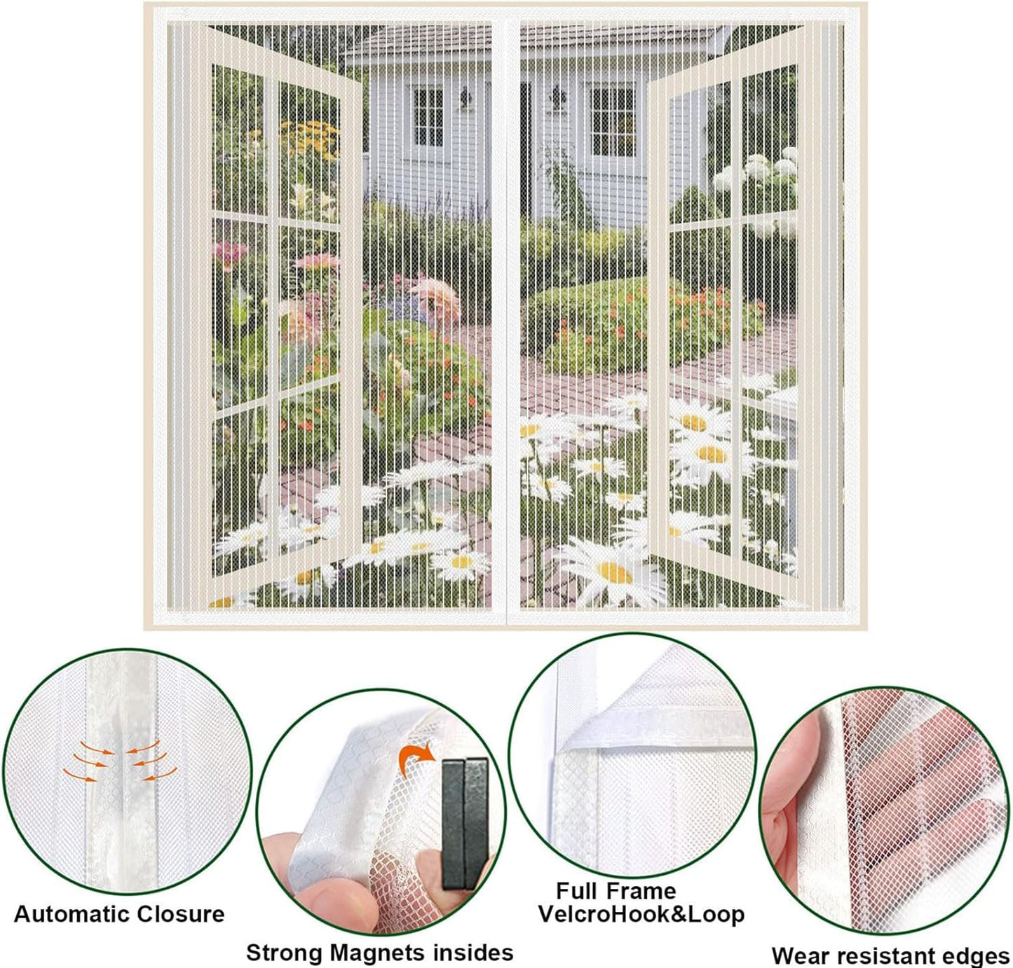 Magnetisches Fliegengitter für Fenster