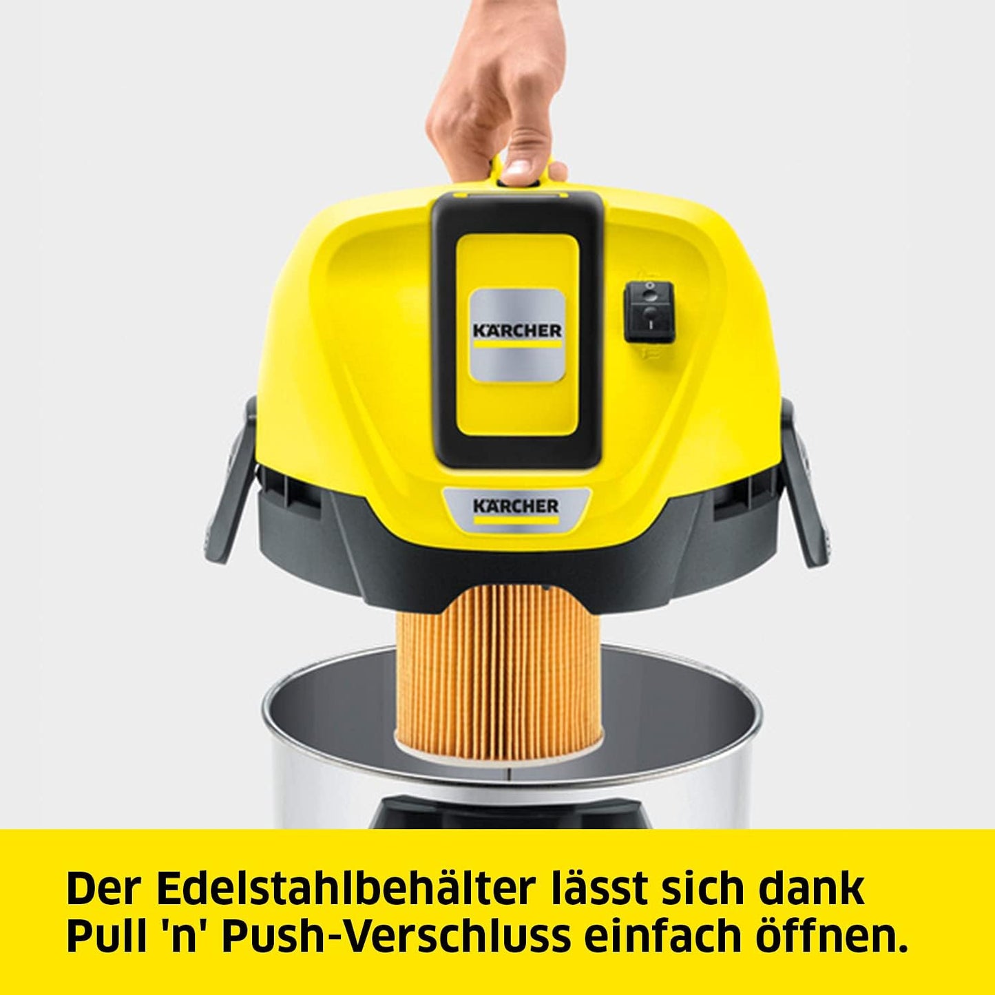 WD3 Battery Premium, 36 V, Edelstahlbehälter, ohne Akku und Ladegerät