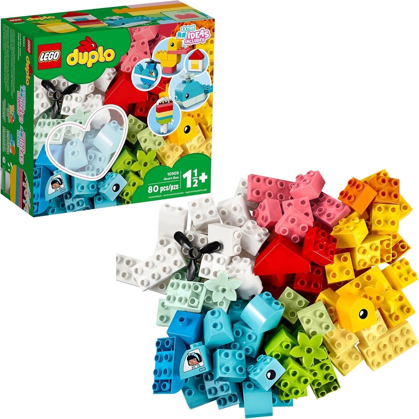 LEGO DUPLO 10909 Classic Heart Box Bauspielzeug-Set