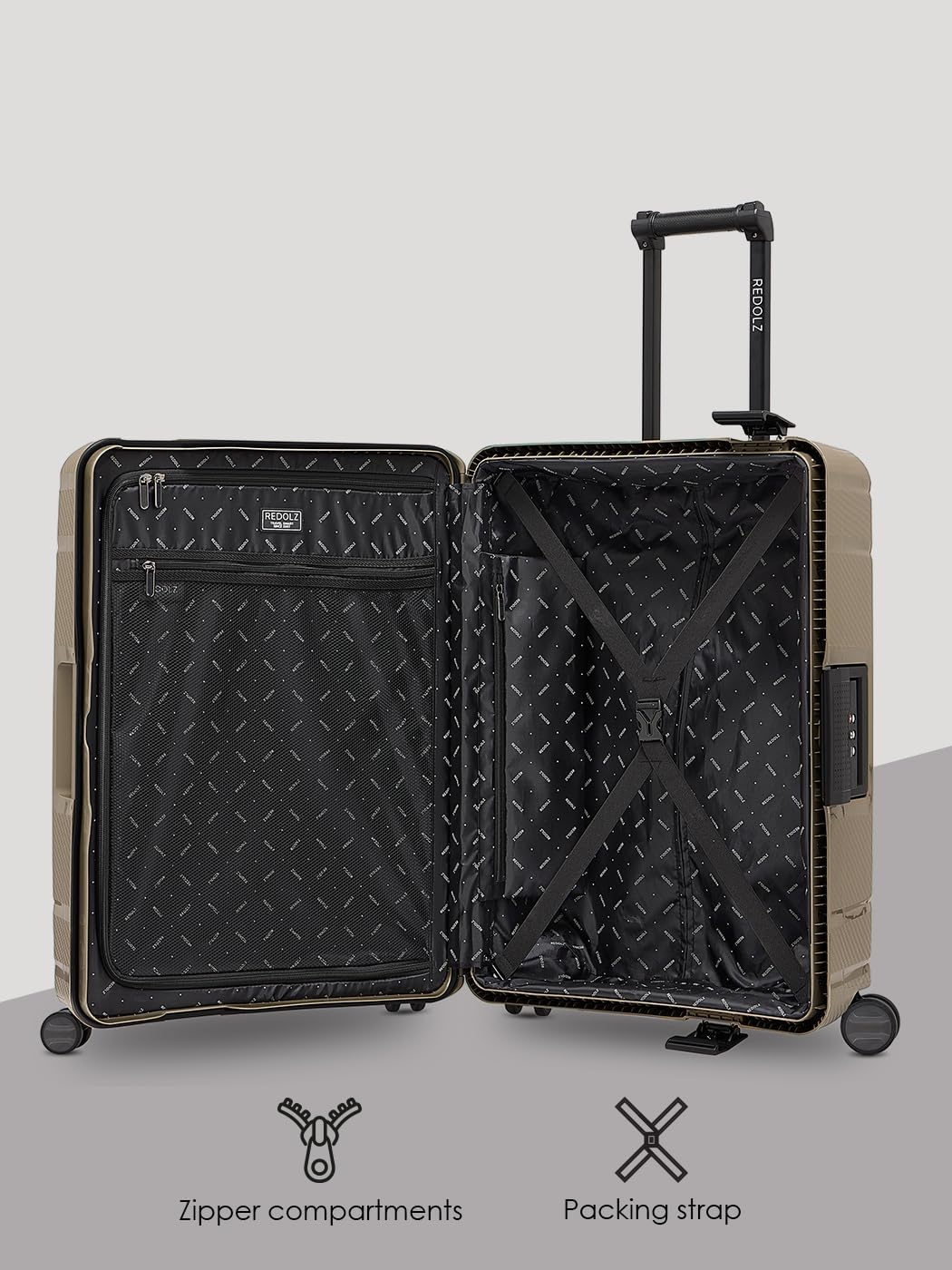 3-teiligen Hartschalen Koffer-Set, Cool Beige Kofferset (3-teilig)